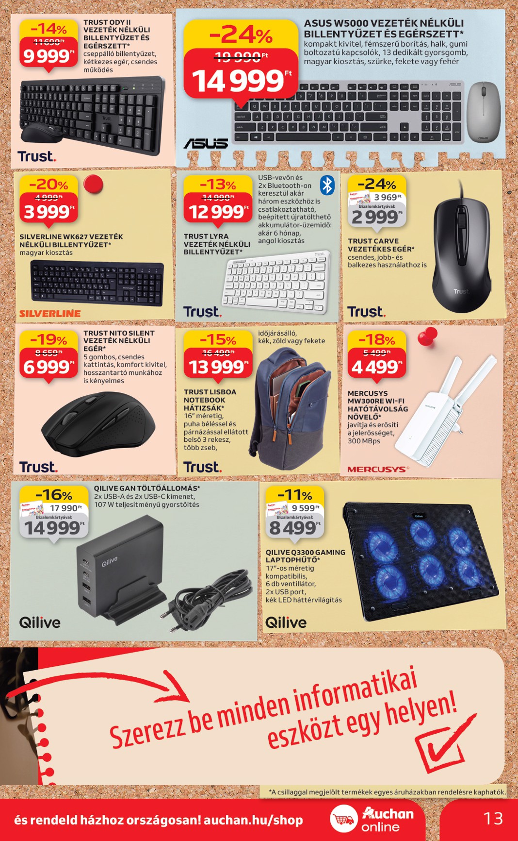 auchan - Auchan Hipermarket - Tamévkezdési ajánlataink akciós újság, érvényes 08.21. - 09.10. - page: 13