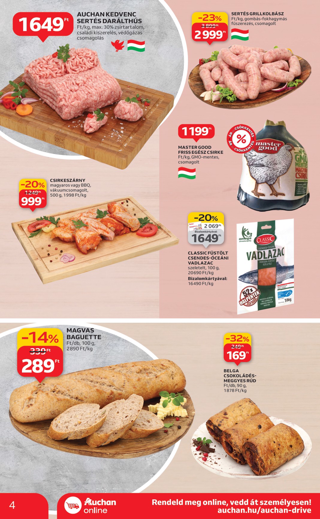 auchan - Auchan szupermarket akciós újság, érvényes 08.21. - 08.27. - page: 4