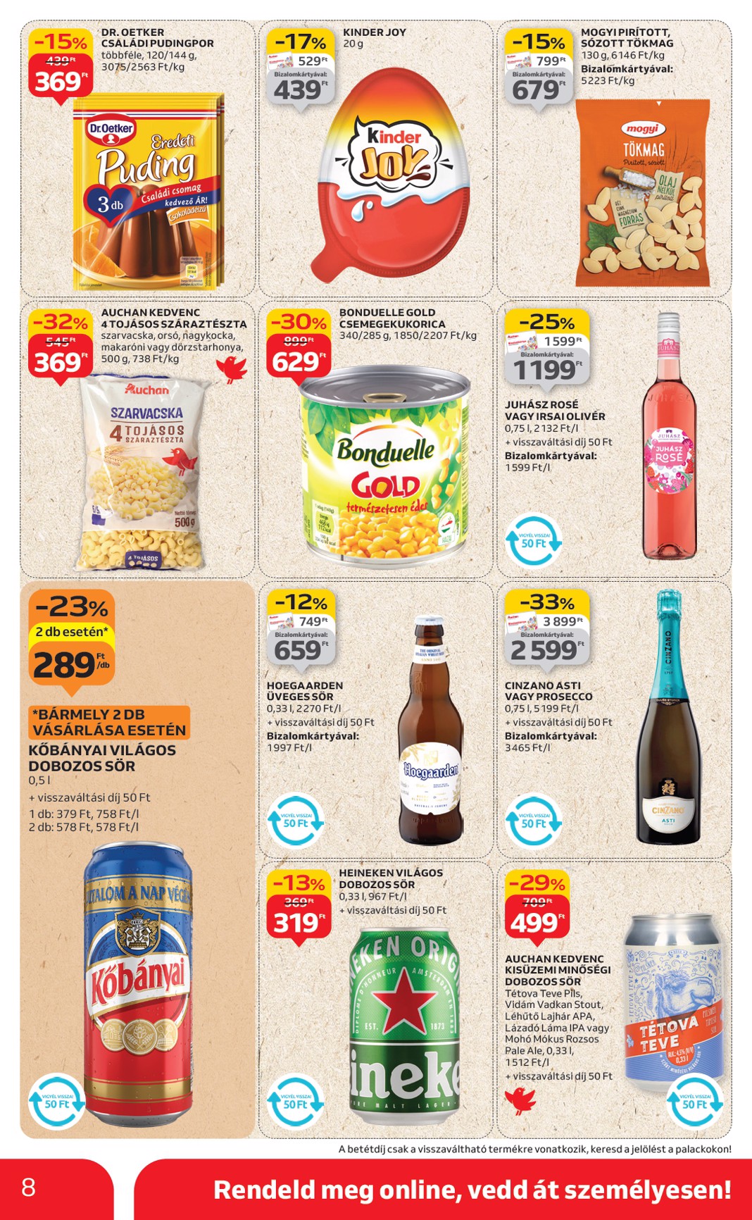 auchan - Auchan szupermarket akciós újság, érvényes 08.21. - 08.27. - page: 8