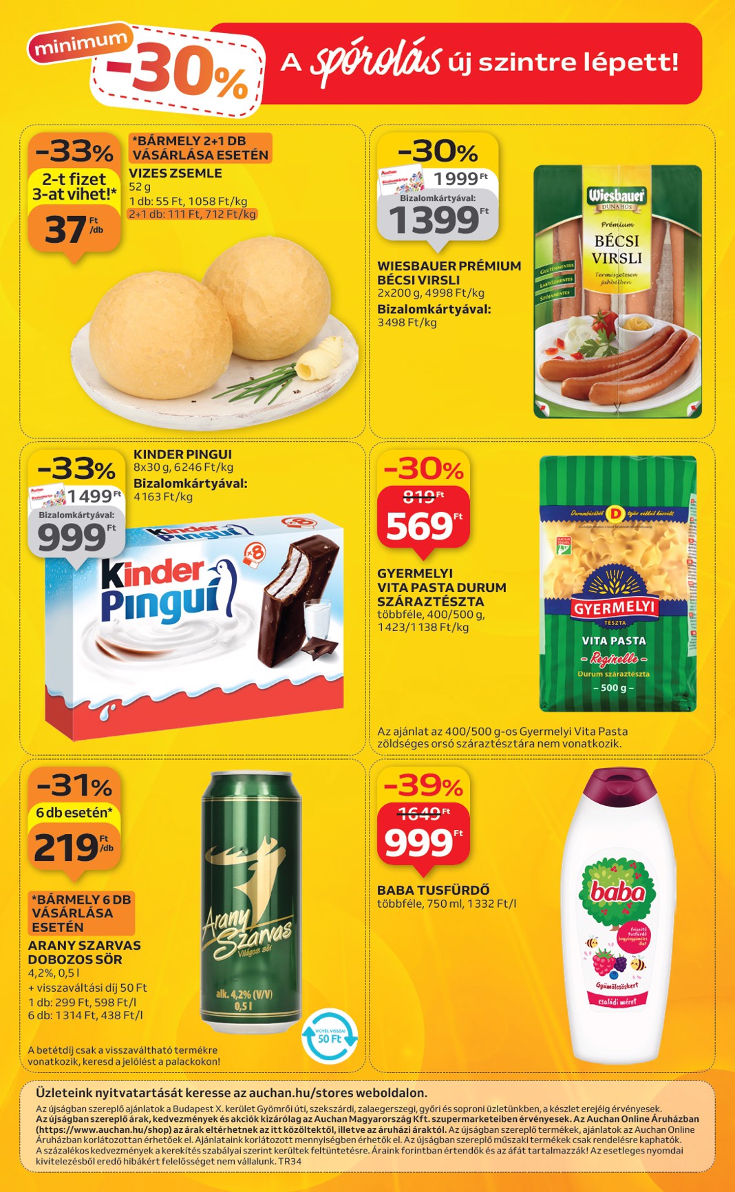 auchan - Auchan szupermarket akciós újság, érvényes 08.21. - 08.27. - page: 12