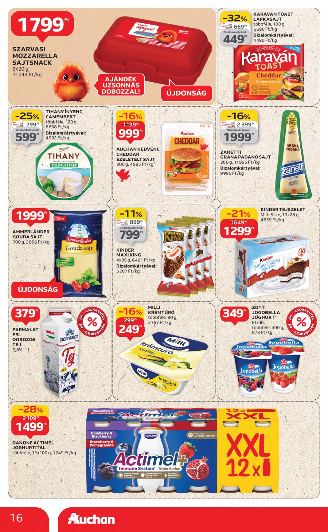 auchan - Auchan Hipermarket akciós újság, érvényes 08.21. - 08.27. - page: 16 auchan - Auchan Hipermarket akciós újság, érvényes 08.21. - 08.27. - page: 16