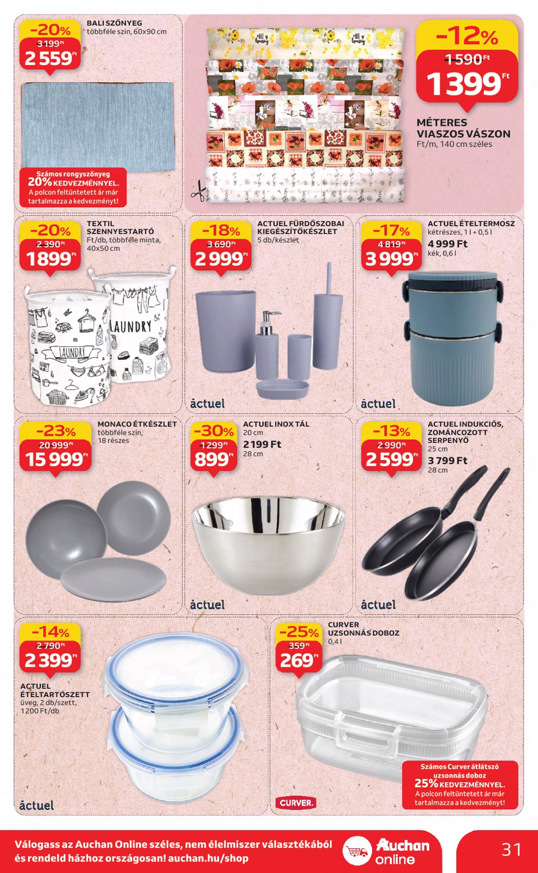 auchan - Auchan Hipermarket akciós újság, érvényes 08.21. - 08.27. - page: 31 auchan - Auchan Hipermarket akciós újság, érvényes 08.21. - 08.27. - page: 31