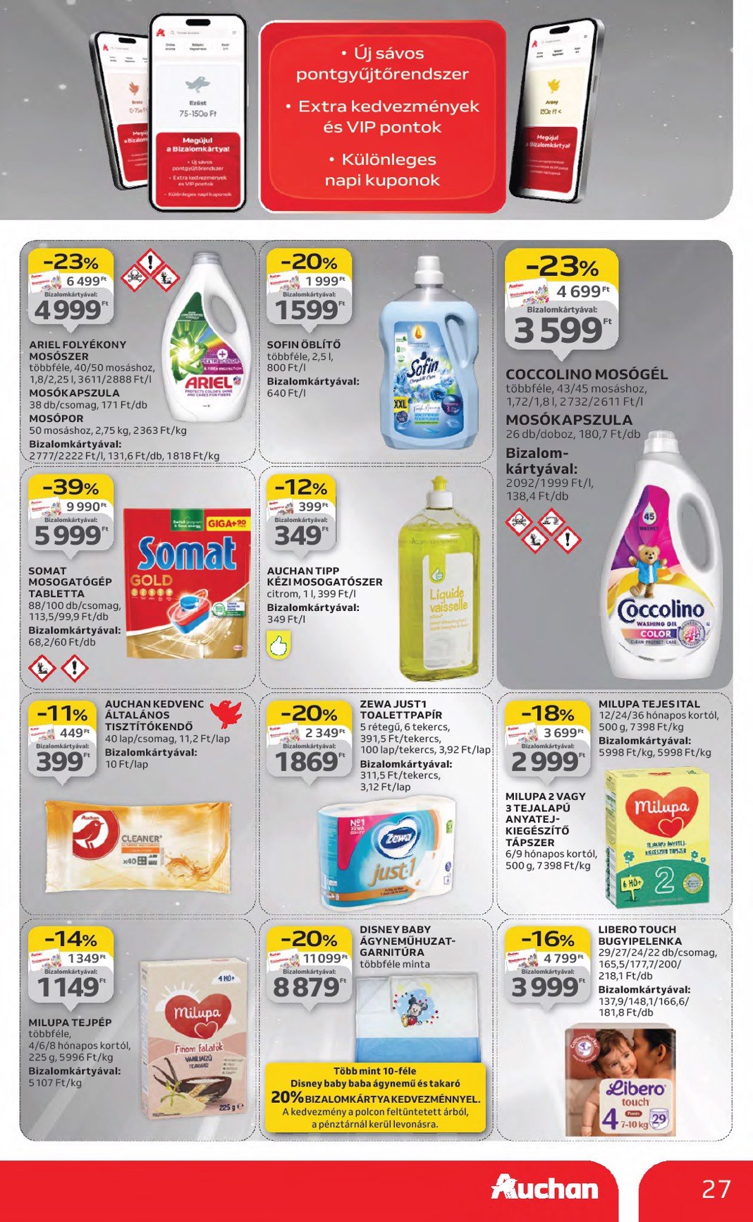 auchan - Auchan Hipermarket akciós újság, érvényes 08.21. - 08.27. - page: 27 auchan - Auchan Hipermarket akciós újság, érvényes 08.21. - 08.27. - page: 27