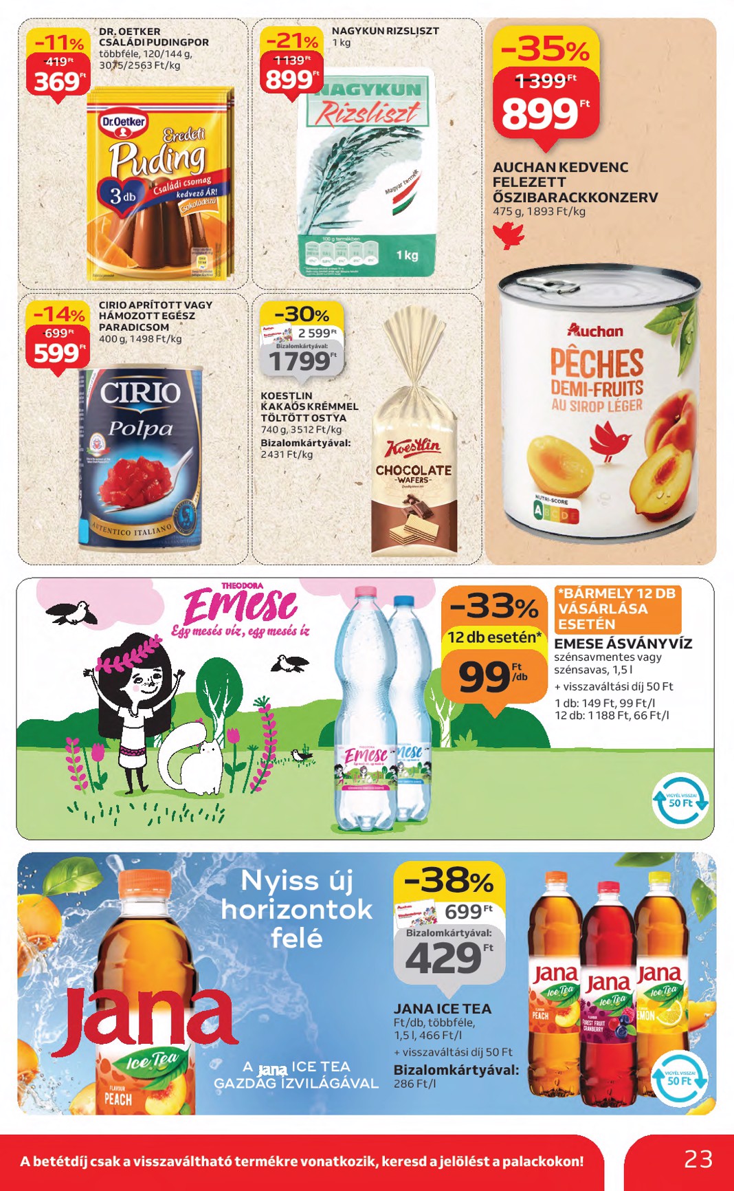auchan - Auchan Hipermarket akciós újság, érvényes 08.21. - 08.27. - page: 23 auchan - Auchan Hipermarket akciós újság, érvényes 08.21. - 08.27. - page: 23