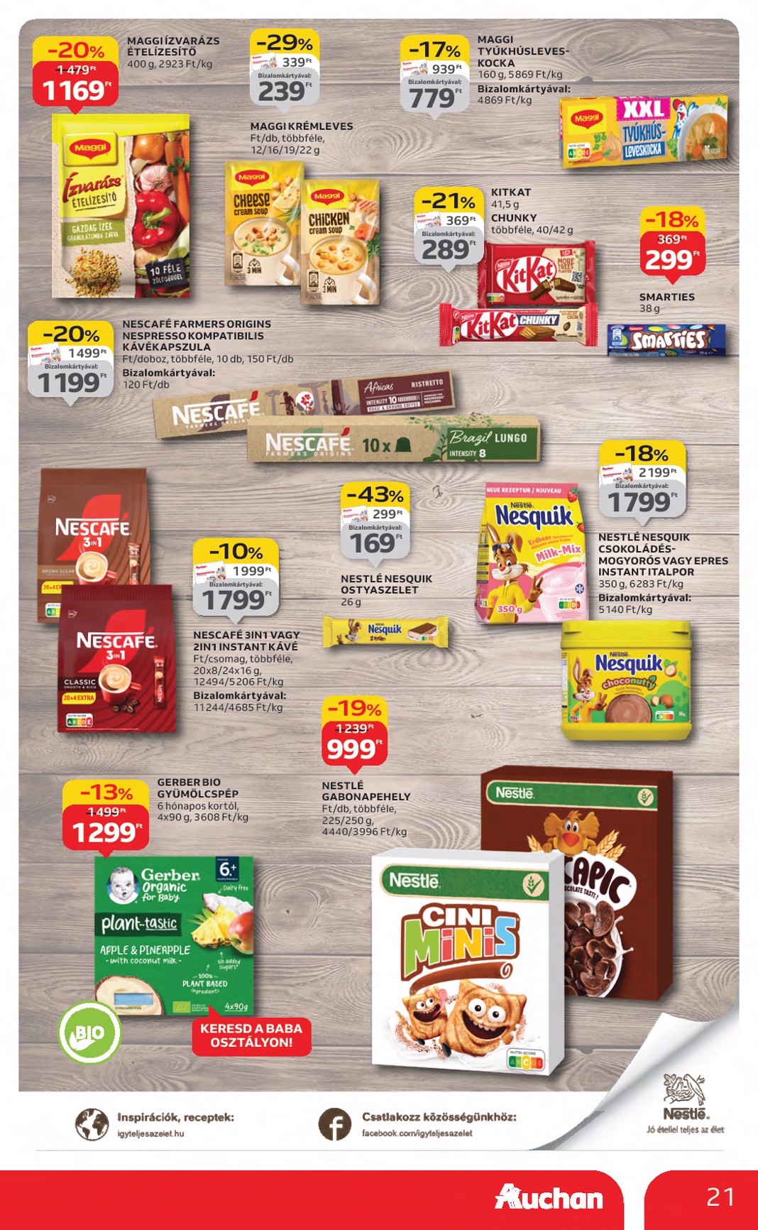 auchan - Auchan Hipermarket akciós újság, érvényes 08.21. - 08.27. - page: 21 auchan - Auchan Hipermarket akciós újság, érvényes 08.21. - 08.27. - page: 21