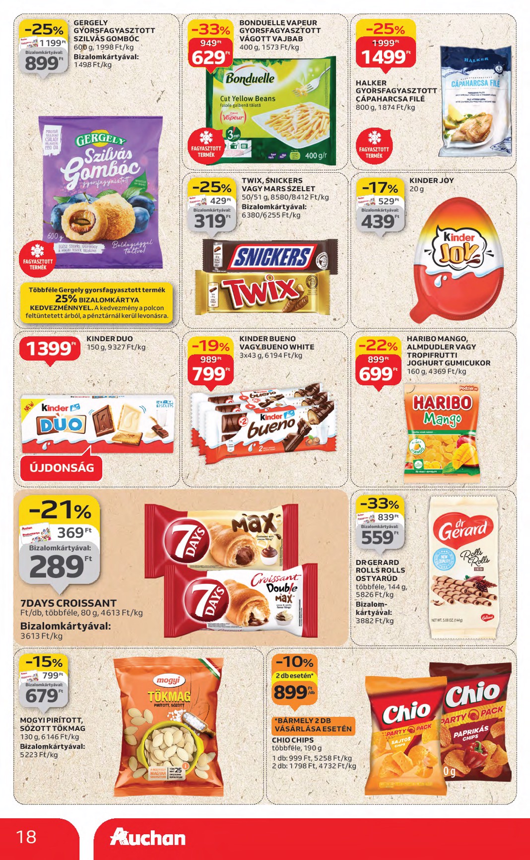 auchan - Auchan Hipermarket akciós újság, érvényes 08.21. - 08.27. - page: 18 auchan - Auchan Hipermarket akciós újság, érvényes 08.21. - 08.27. - page: 18