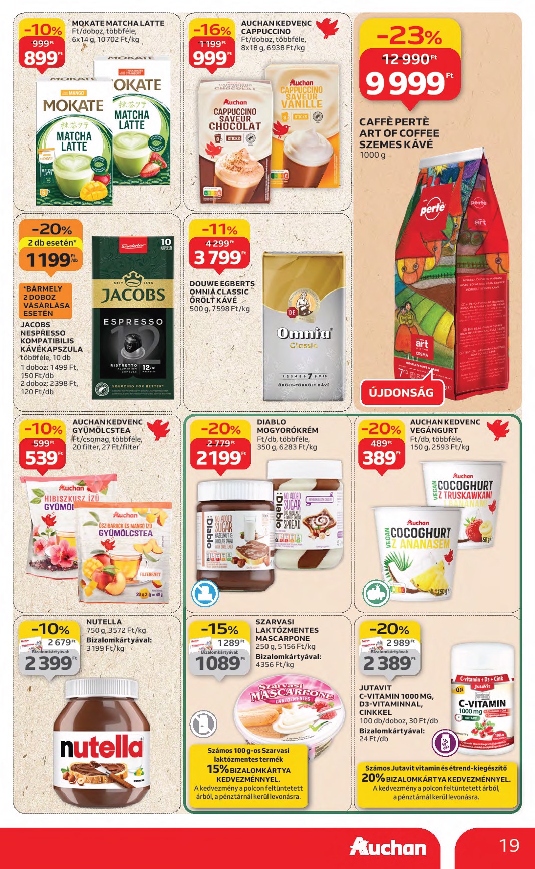 auchan - Auchan Hipermarket akciós újság, érvényes 08.21. - 08.27. - page: 19 auchan - Auchan Hipermarket akciós újság, érvényes 08.21. - 08.27. - page: 19