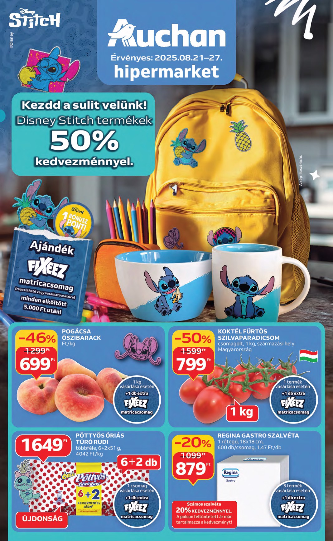 auchan - Auchan Hipermarket akciós újság, érvényes 08.21. - 08.27.