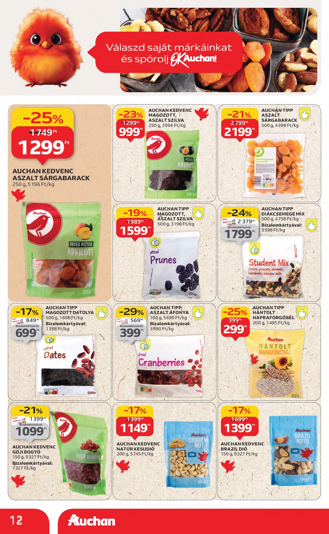 auchan - Auchan Hipermarket akciós újság, érvényes 08.21. - 08.27. - page: 12 auchan - Auchan Hipermarket akciós újság, érvényes 08.21. - 08.27. - page: 12