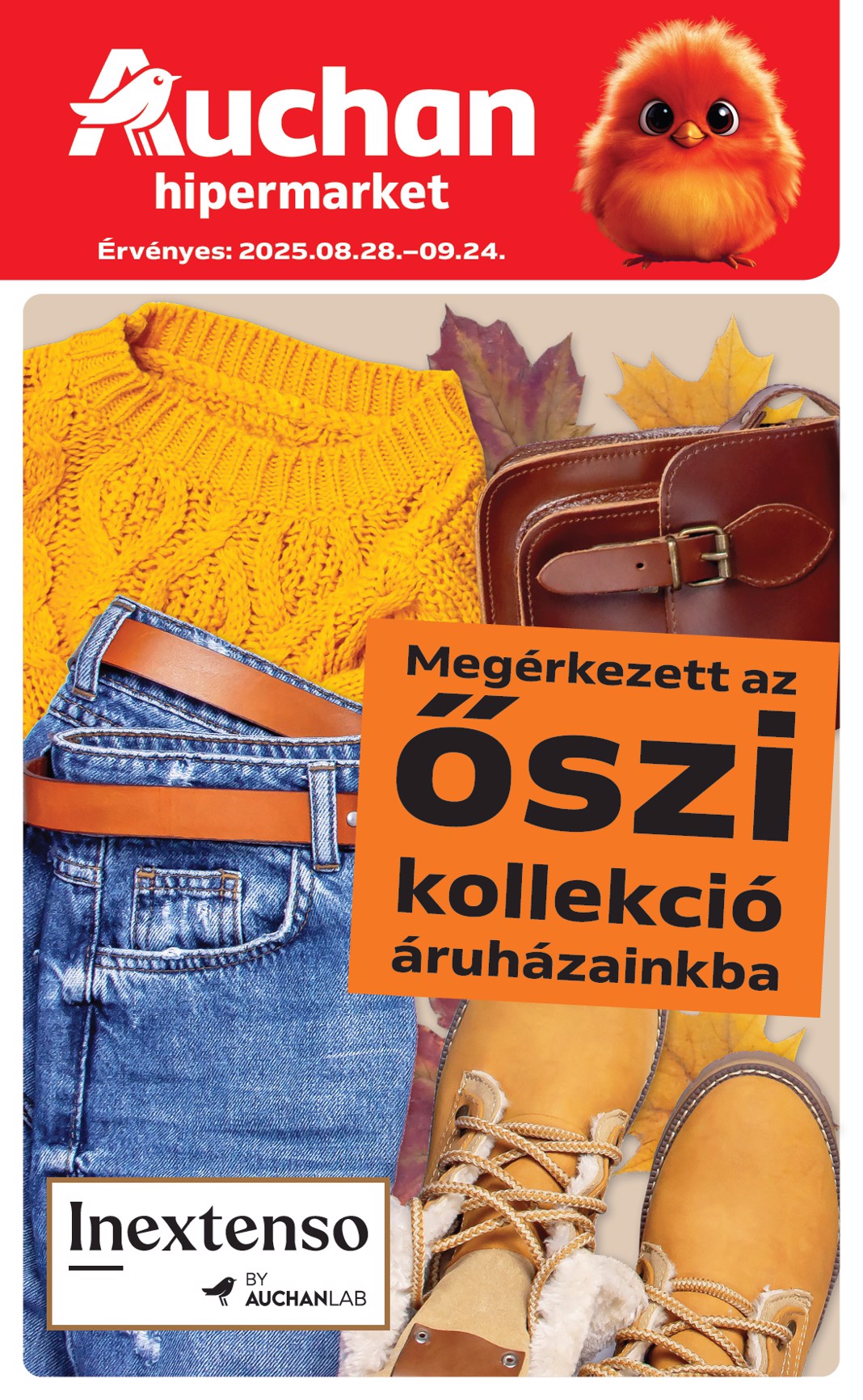 auchan - Auchan Hipermarket - Textil ajánlataink akciós újság, érvényes 08.28. - 09.24.