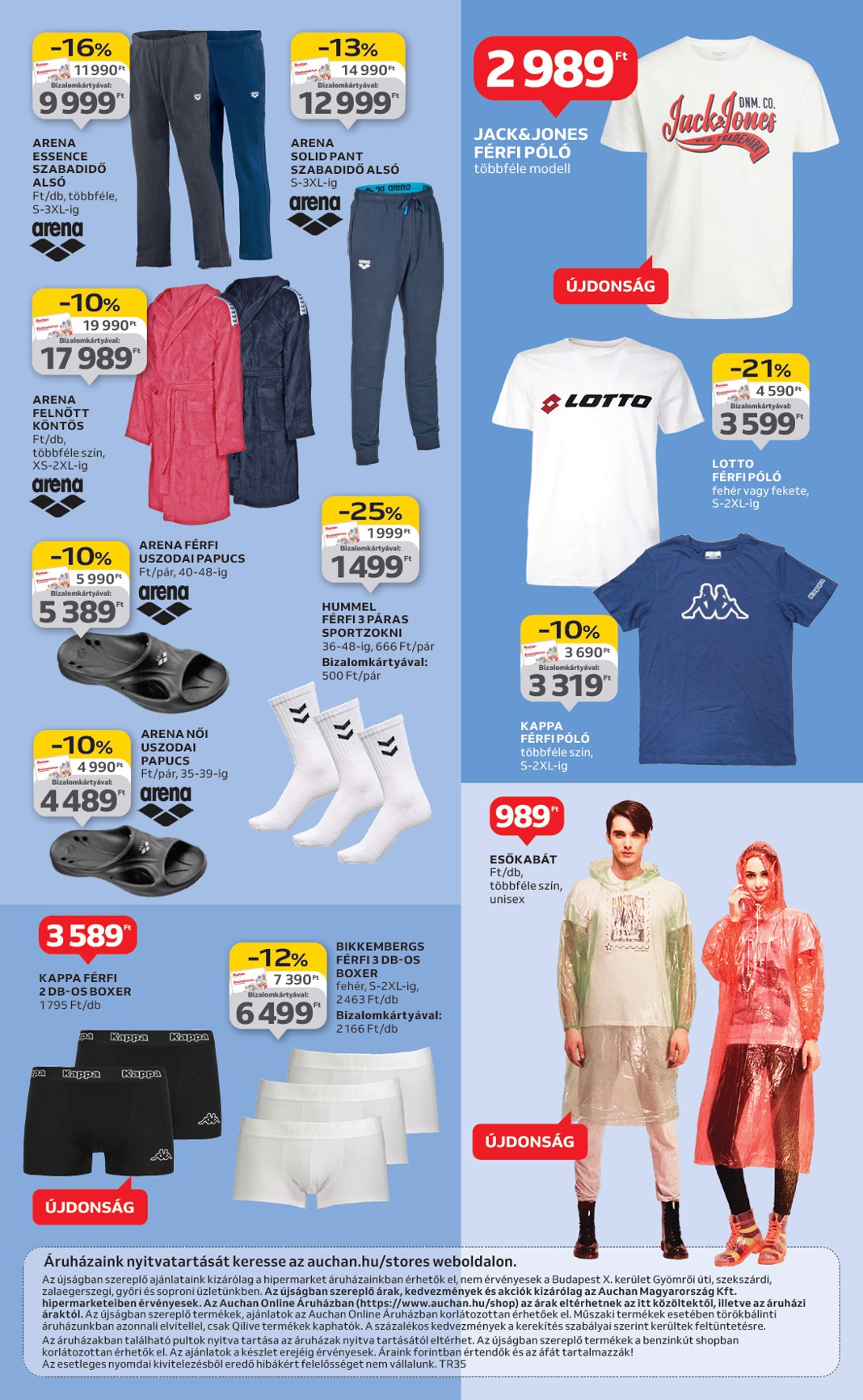 auchan - Auchan Hipermarket - Textil ajánlataink akciós újság, érvényes 08.28. - 09.24. - page: 9