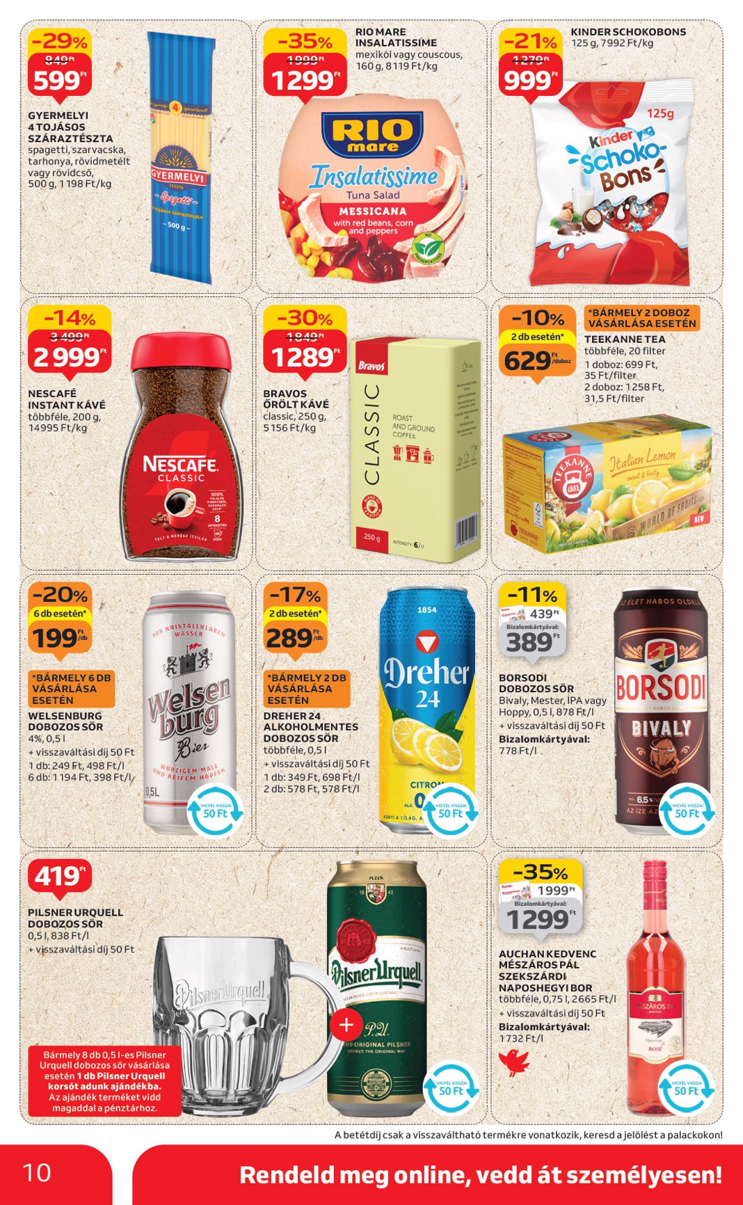 auchan - Auchan Szupermarket akciós újság, érvényes 08.28. - 09.03. - page: 10