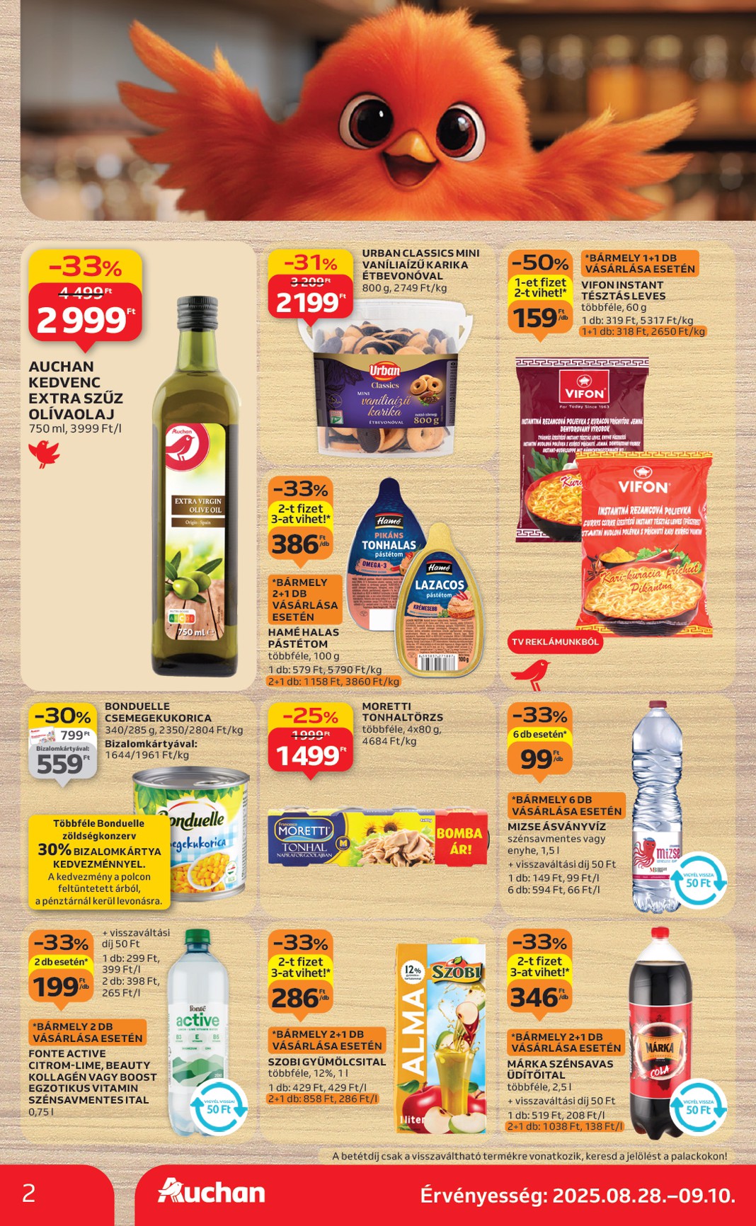auchan - Auchan Szupermarket akciós újság, érvényes 08.28. - 09.03. - page: 2