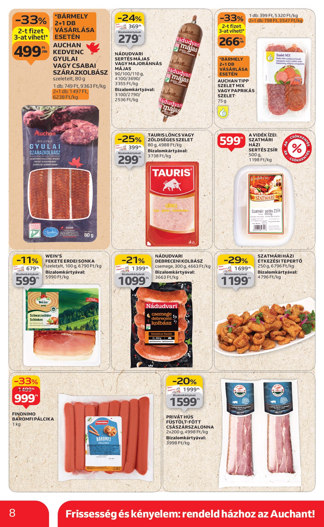 auchan - Auchan Szupermarket akciós újság, érvényes 08.28. - 09.03. - page: 8