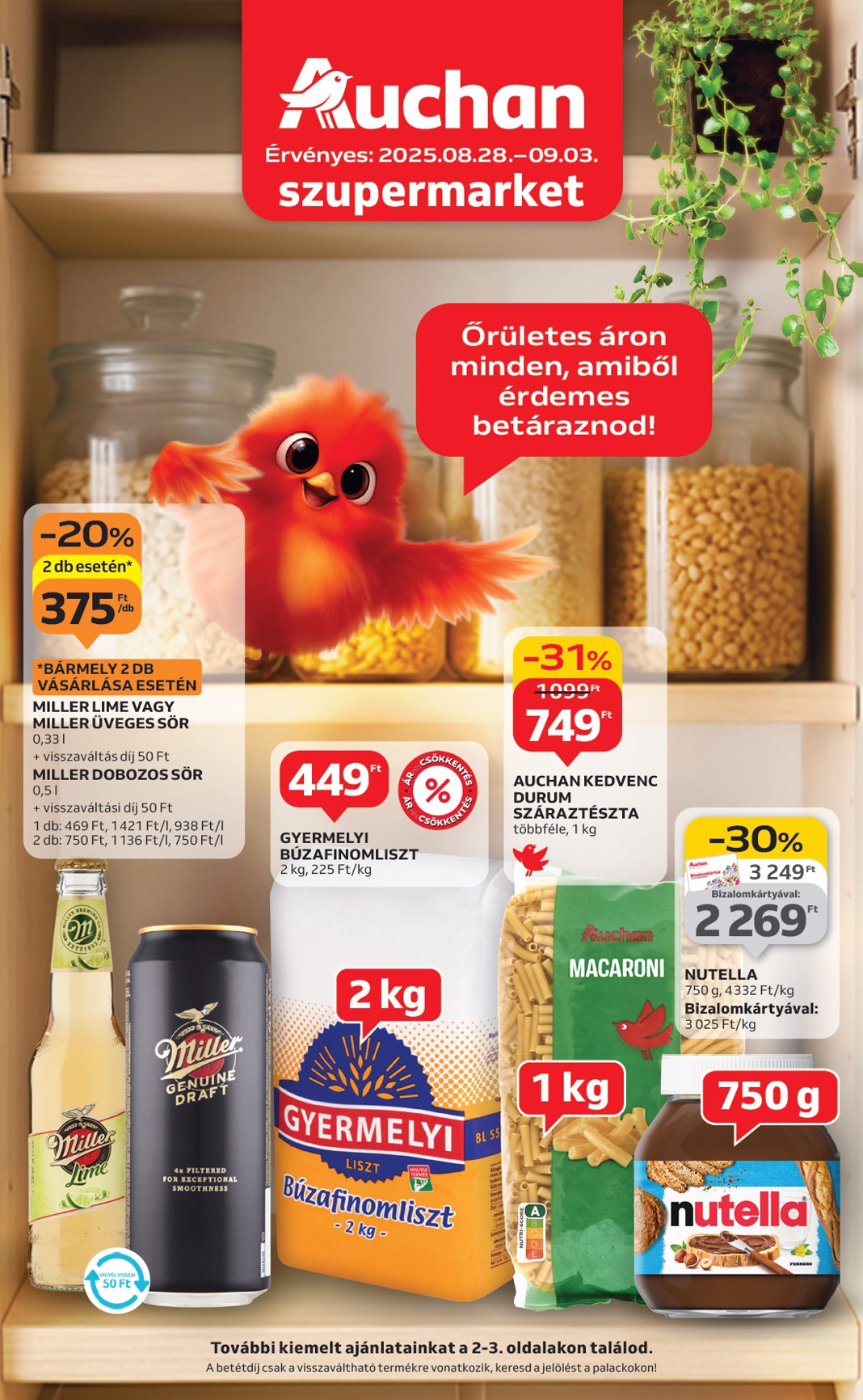 auchan - Auchan Szupermarket akciós újság, érvényes 08.28. - 09.03.