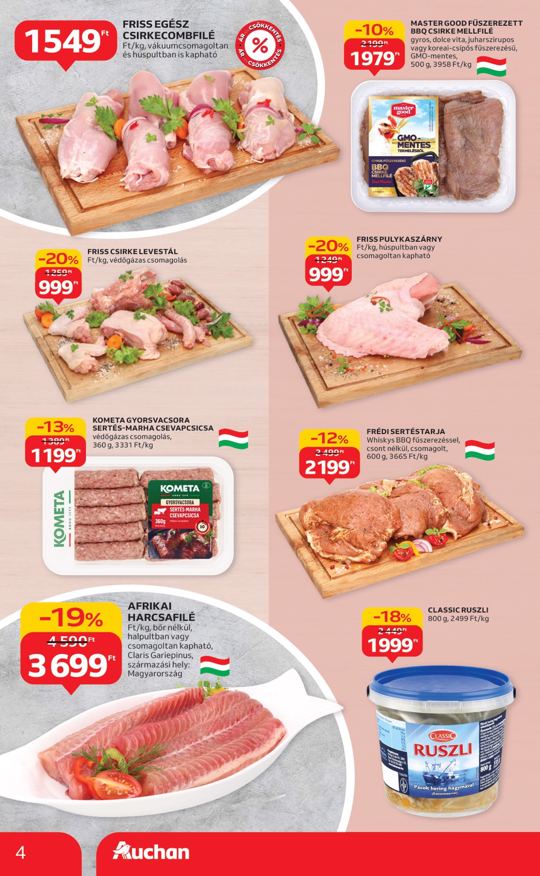 auchan - Auchan Hipermarket akciós újság, érvényes 08.28. - 09.03. - page: 4 auchan - Auchan Hipermarket akciós újság, érvényes 08.28. - 09.03. - page: 4