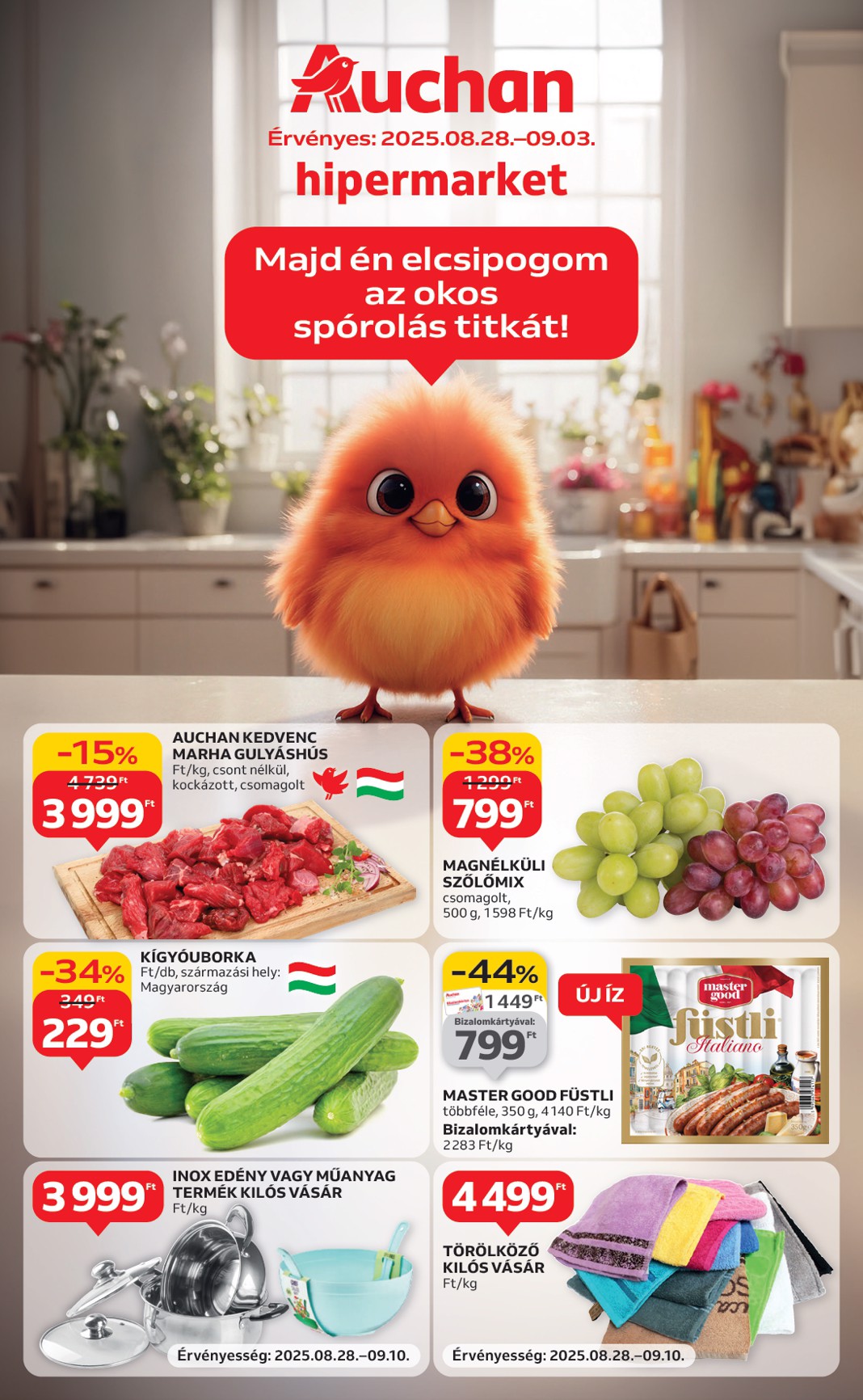auchan - Auchan Hipermarket akciós újság, érvényes 08.28. - 09.03.
