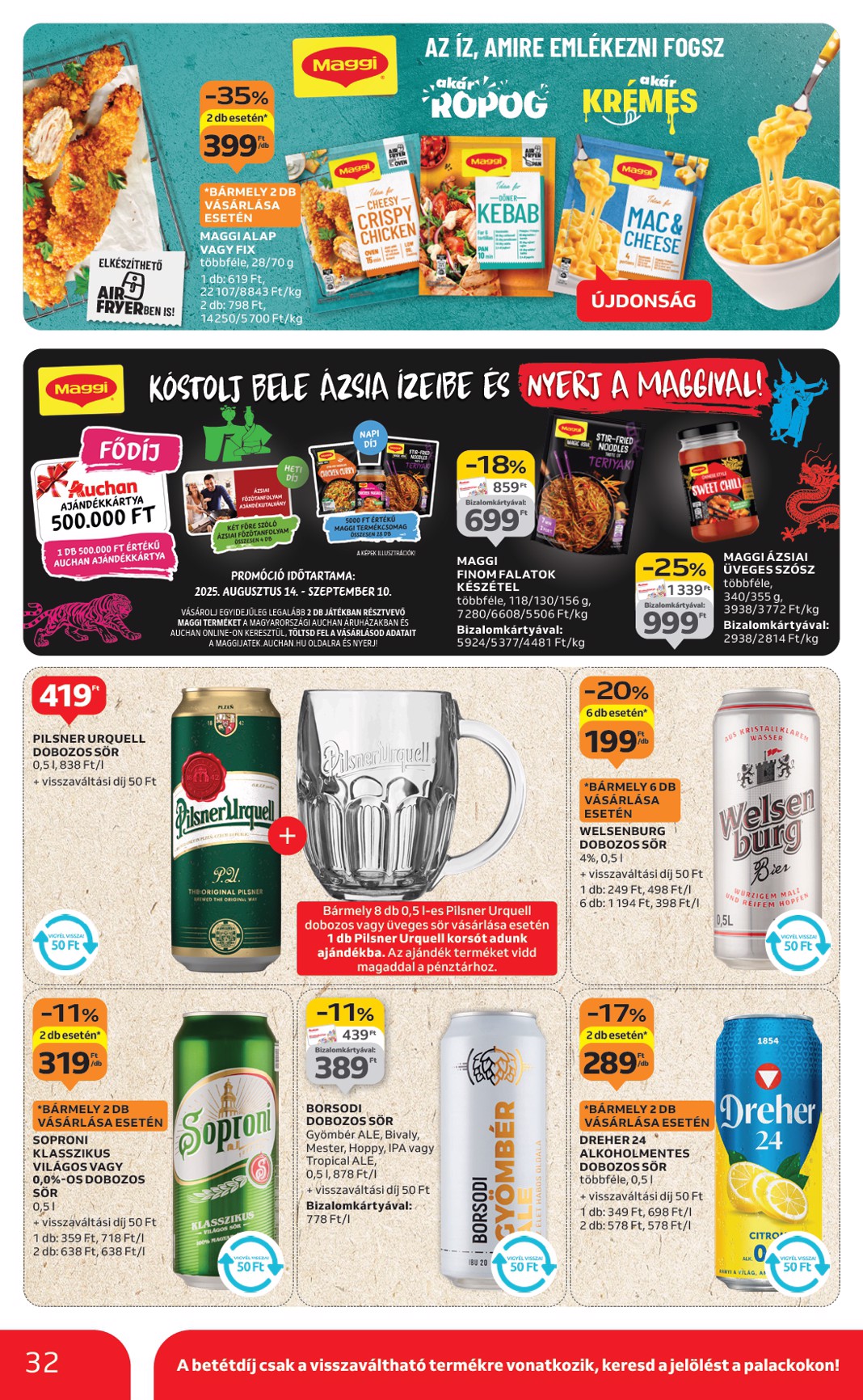 auchan - Auchan Hipermarket akciós újság, érvényes 08.28. - 09.03. - page: 32 auchan - Auchan Hipermarket akciós újság, érvényes 08.28. - 09.03. - page: 32