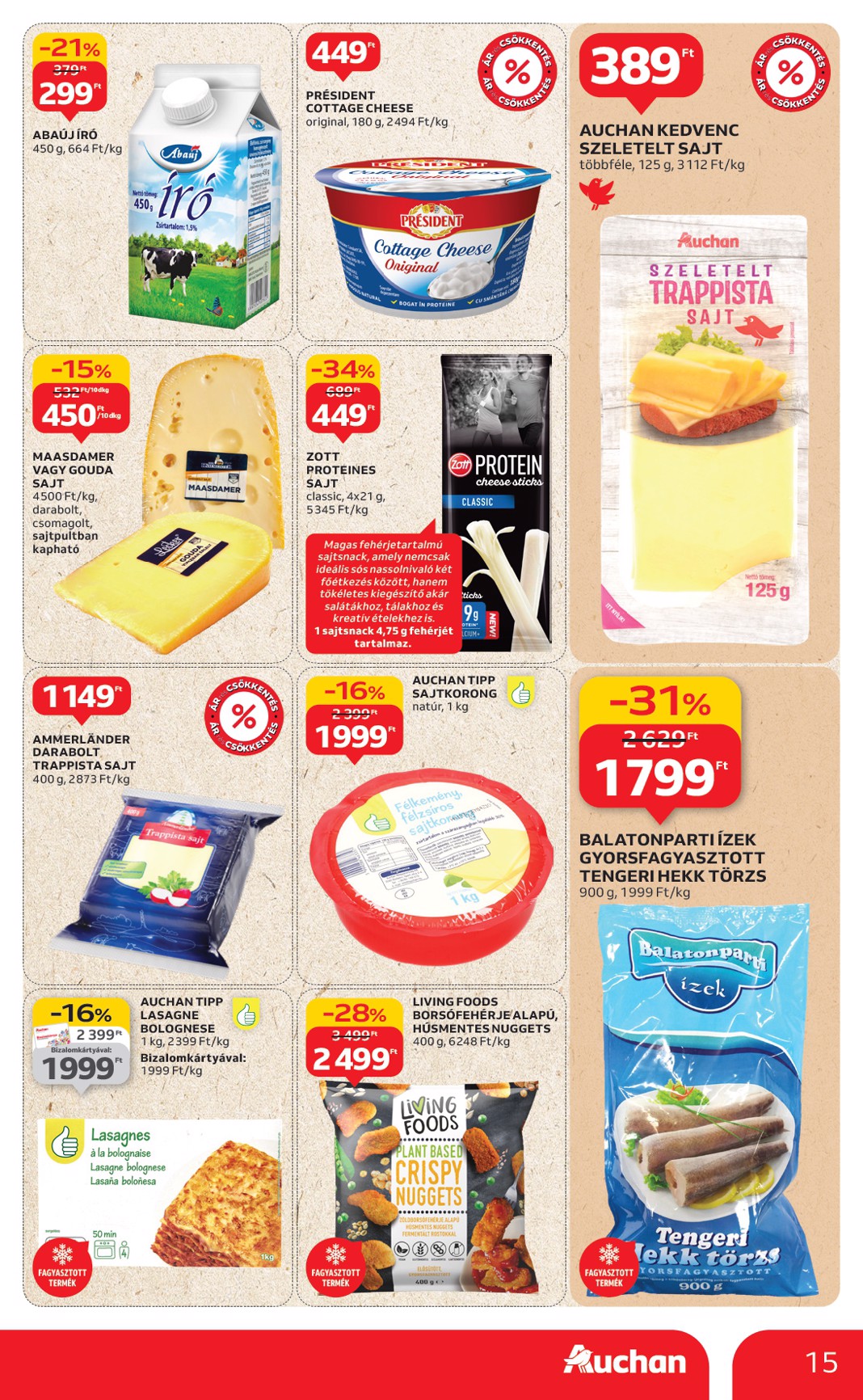 auchan - Auchan Hipermarket akciós újság, érvényes 08.28. - 09.03. - page: 15 auchan - Auchan Hipermarket akciós újság, érvényes 08.28. - 09.03. - page: 15