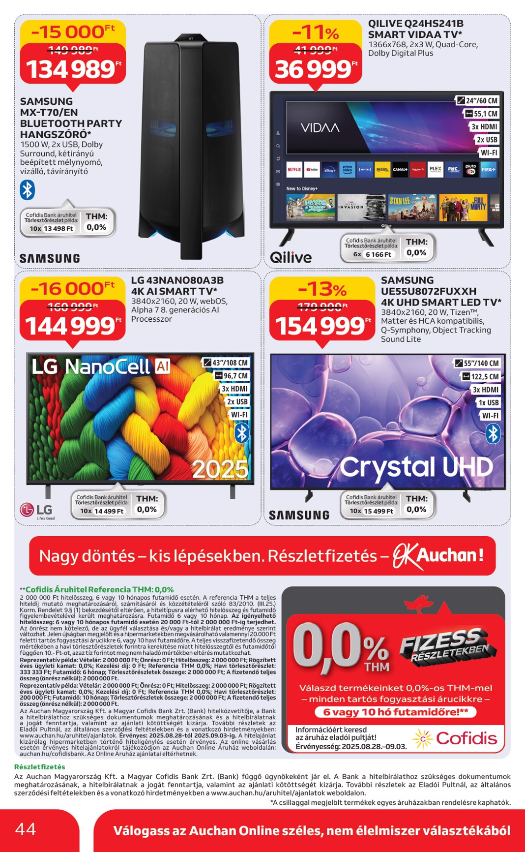 auchan - Auchan Hipermarket akciós újság, érvényes 08.28. - 09.03. - page: 44 auchan - Auchan Hipermarket akciós újság, érvényes 08.28. - 09.03. - page: 44