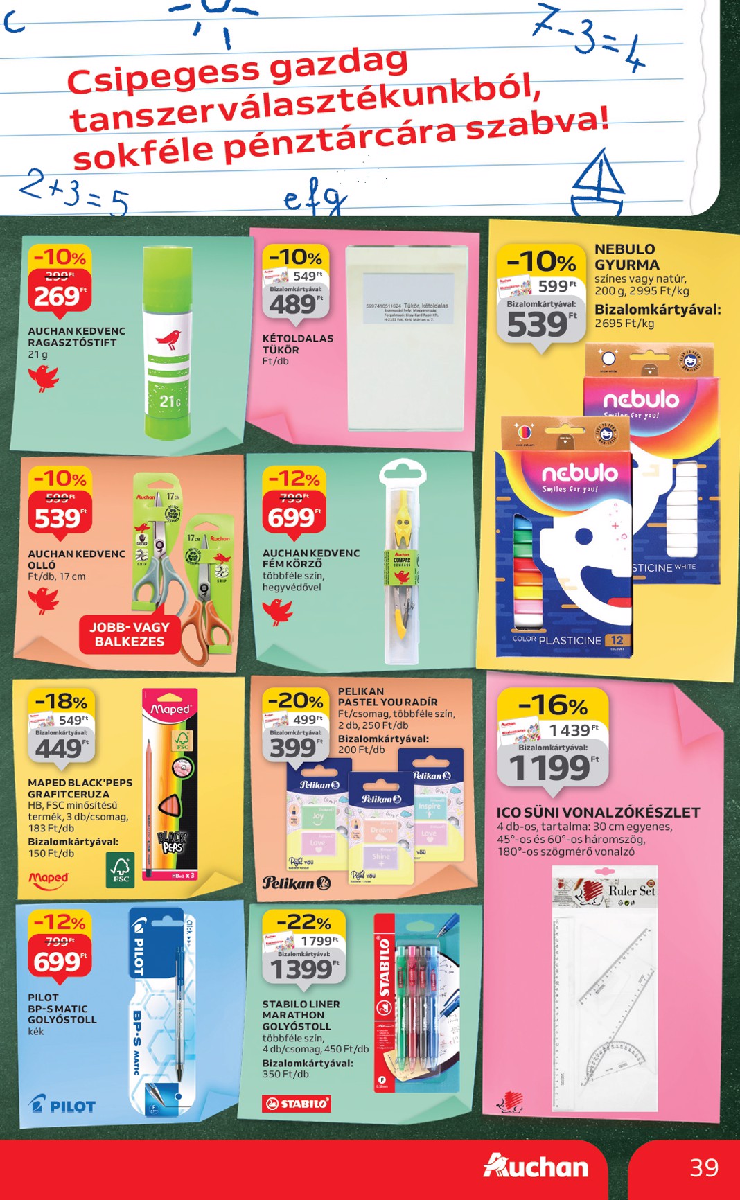 auchan - Auchan Hipermarket akciós újság, érvényes 08.28. - 09.03. - page: 39 auchan - Auchan Hipermarket akciós újság, érvényes 08.28. - 09.03. - page: 39
