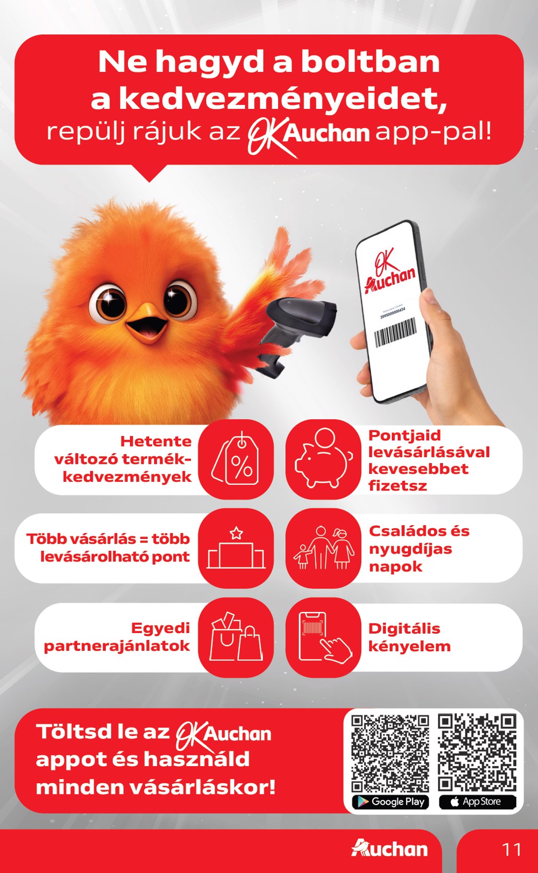 auchan - Auchan hipermarket - Retro ajánlataink akciós újság, érvényes 09.04. - 09.17. - page: 11