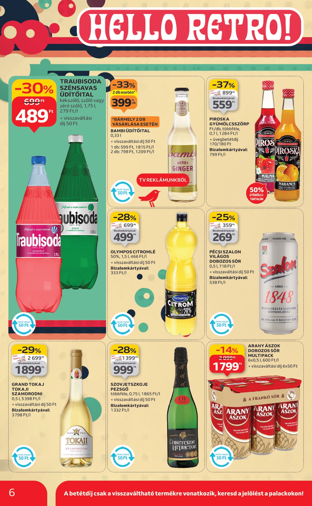 auchan - Auchan hipermarket - Retro ajánlataink akciós újság, érvényes 09.04. - 09.17. - page: 6
