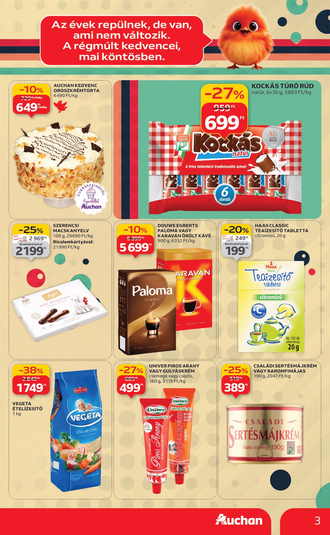 auchan - Auchan hipermarket - Retro ajánlataink akciós újság, érvényes 09.04. - 09.17. - page: 3