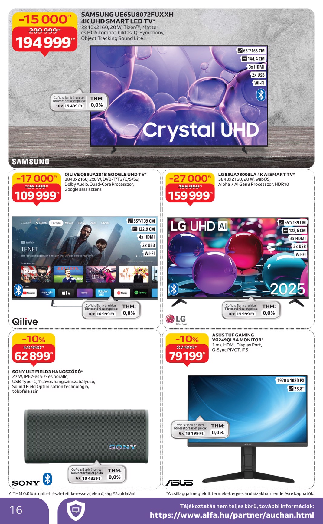 auchan - Auchan hipermarket - Retro ajánlataink akciós újság, érvényes 09.04. - 09.17. - page: 16