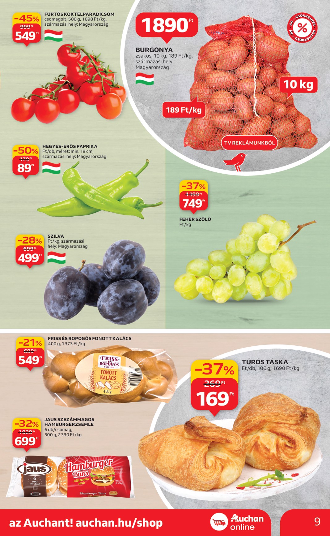 auchan - Auchan Szupermarket akciós újság, érvényes 09.04. - 09.10. - page: 9