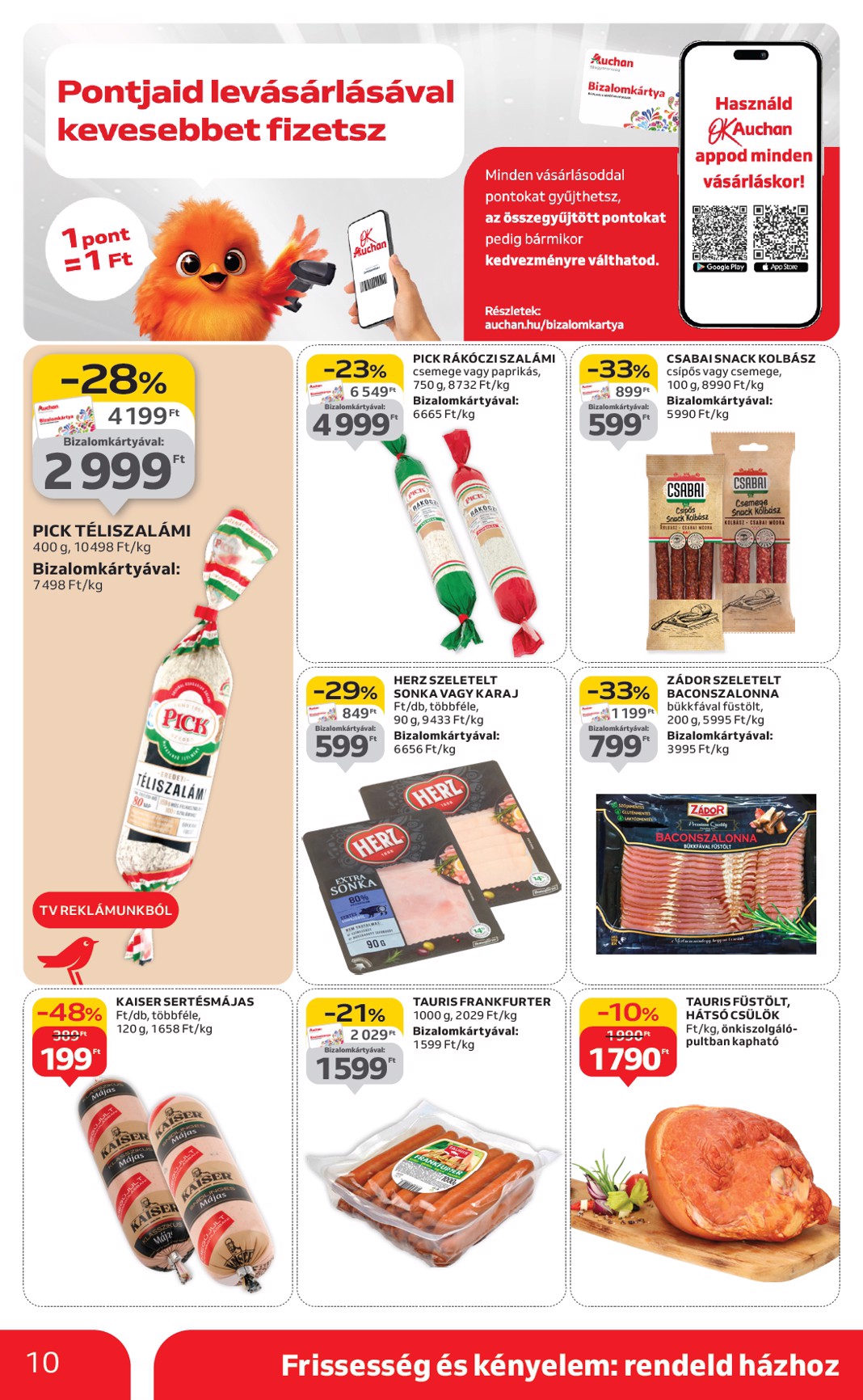 auchan - Auchan Szupermarket akciós újság, érvényes 09.04. - 09.10. - page: 10