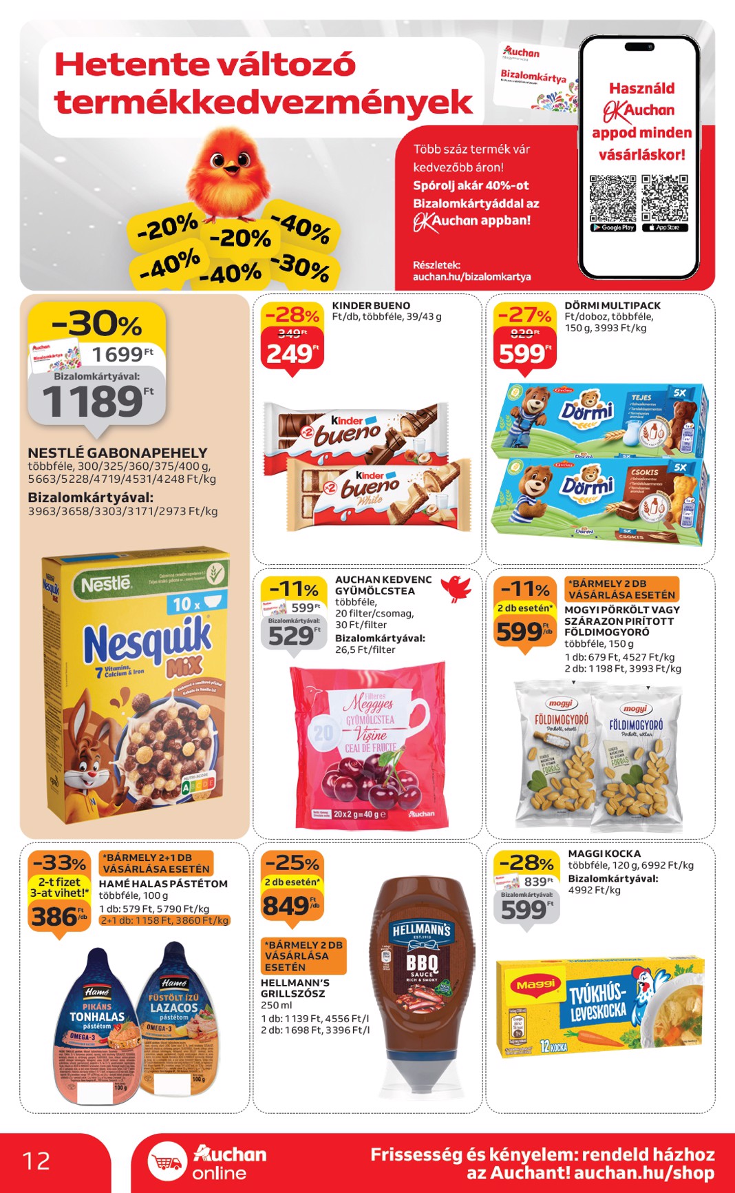 auchan - Auchan Szupermarket akciós újság, érvényes 09.04. - 09.10. - page: 12