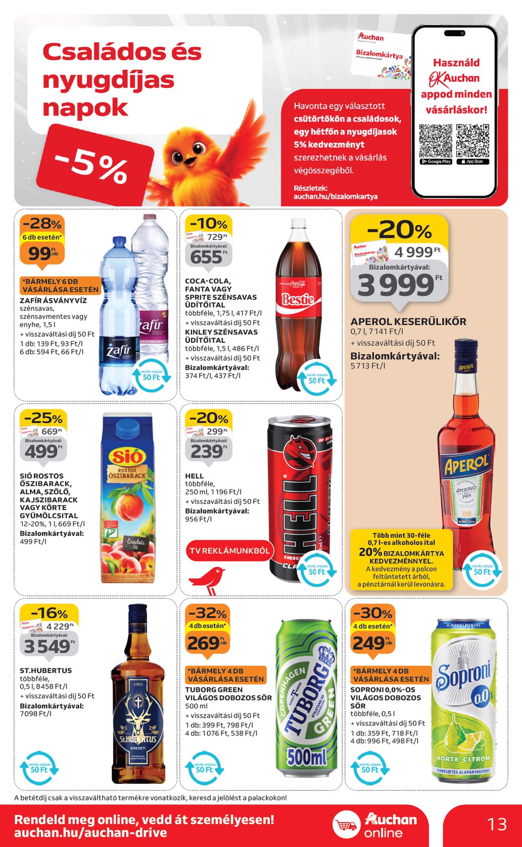 auchan - Auchan Szupermarket akciós újság, érvényes 09.04. - 09.10. - page: 13