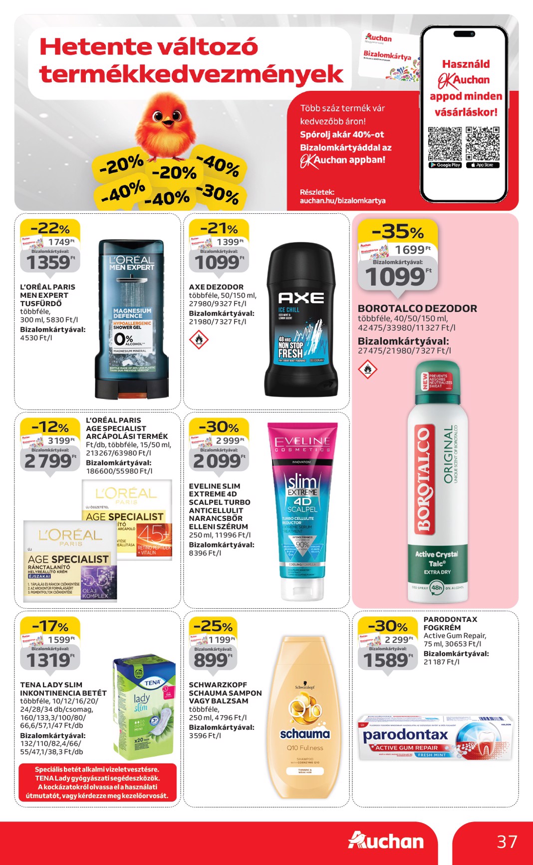 auchan - Auchan Hipermarket akciós újság, érvényes 09.04. - 09.10. - page: 37