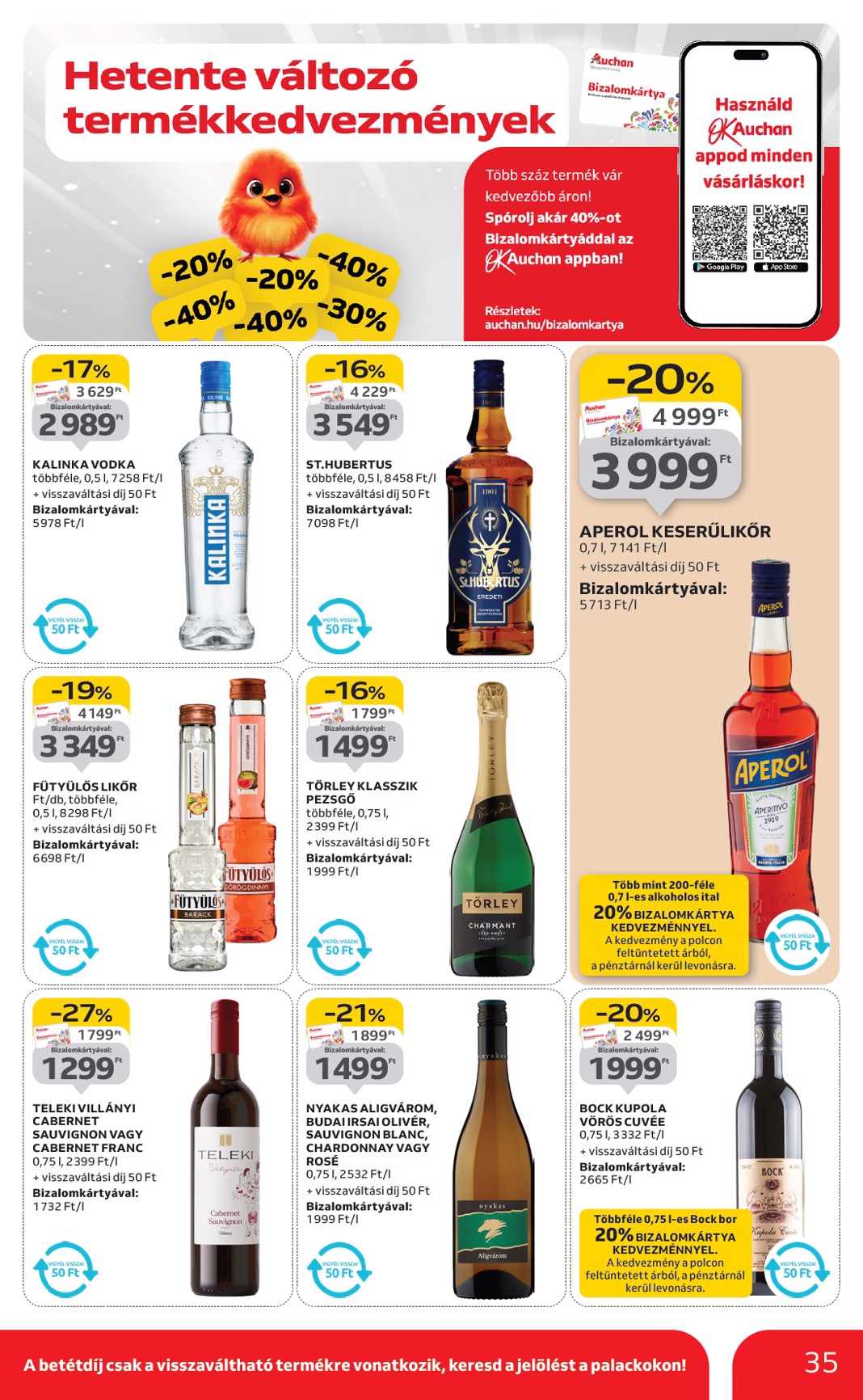auchan - Auchan Hipermarket akciós újság, érvényes 09.04. - 09.10. - page: 35