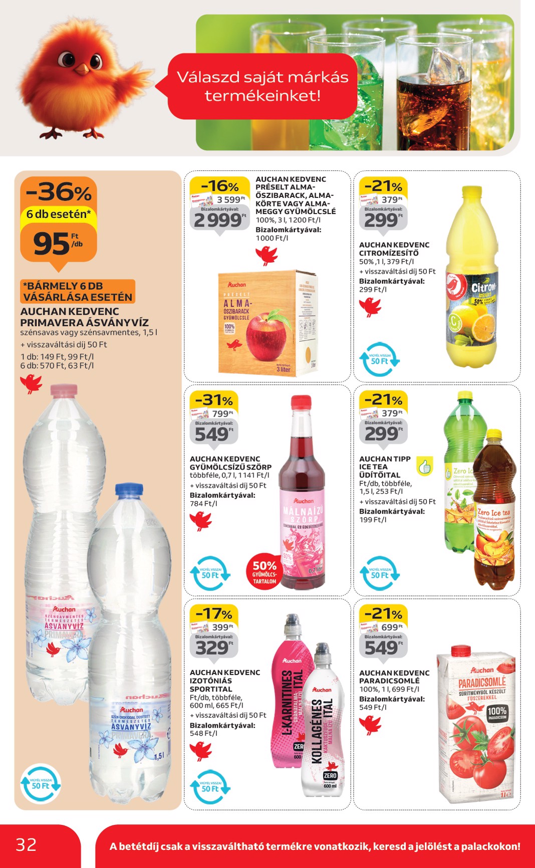 auchan - Auchan Hipermarket akciós újság, érvényes 09.04. - 09.10. - page: 32