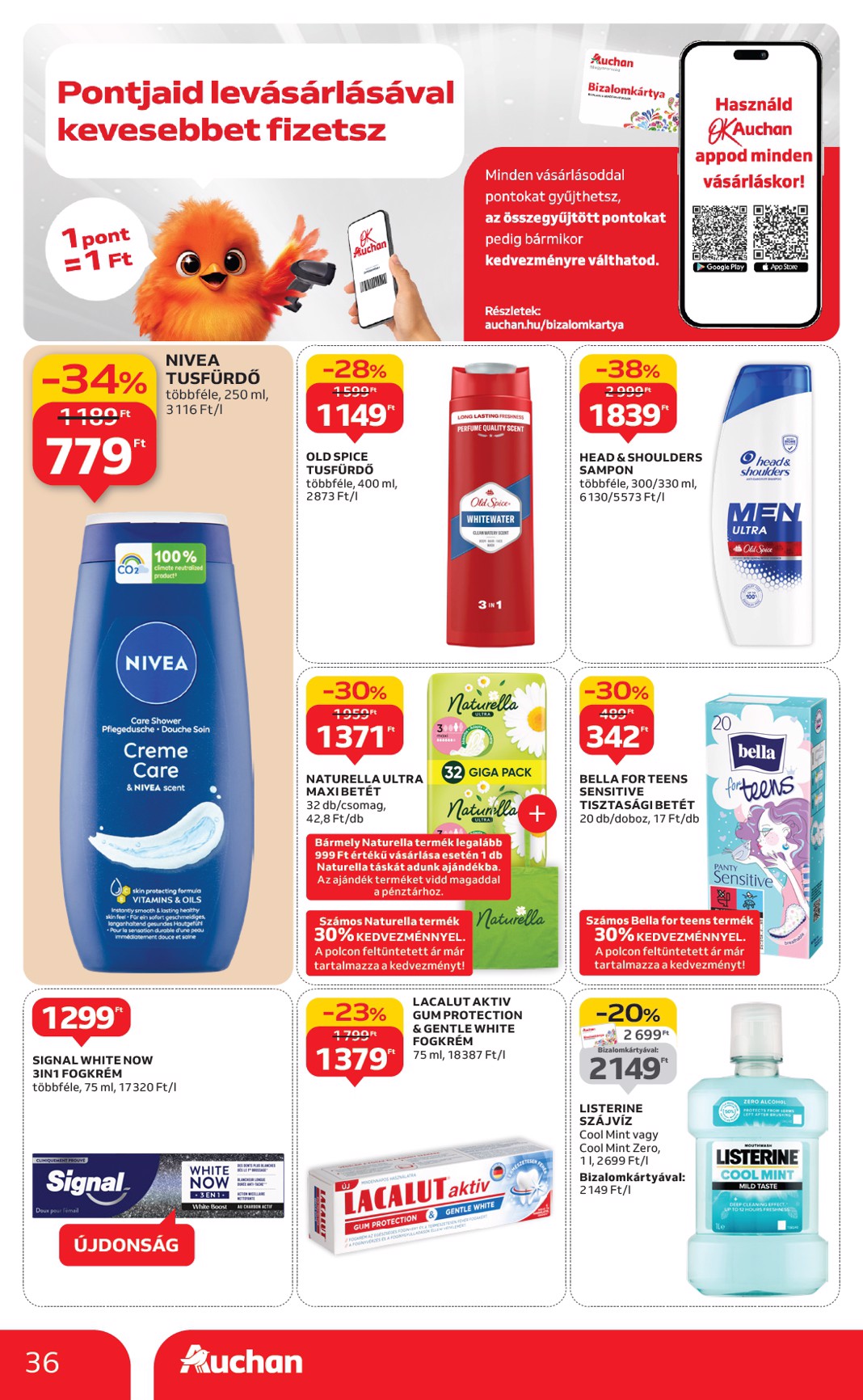 auchan - Auchan Hipermarket akciós újság, érvényes 09.04. - 09.10. - page: 36
