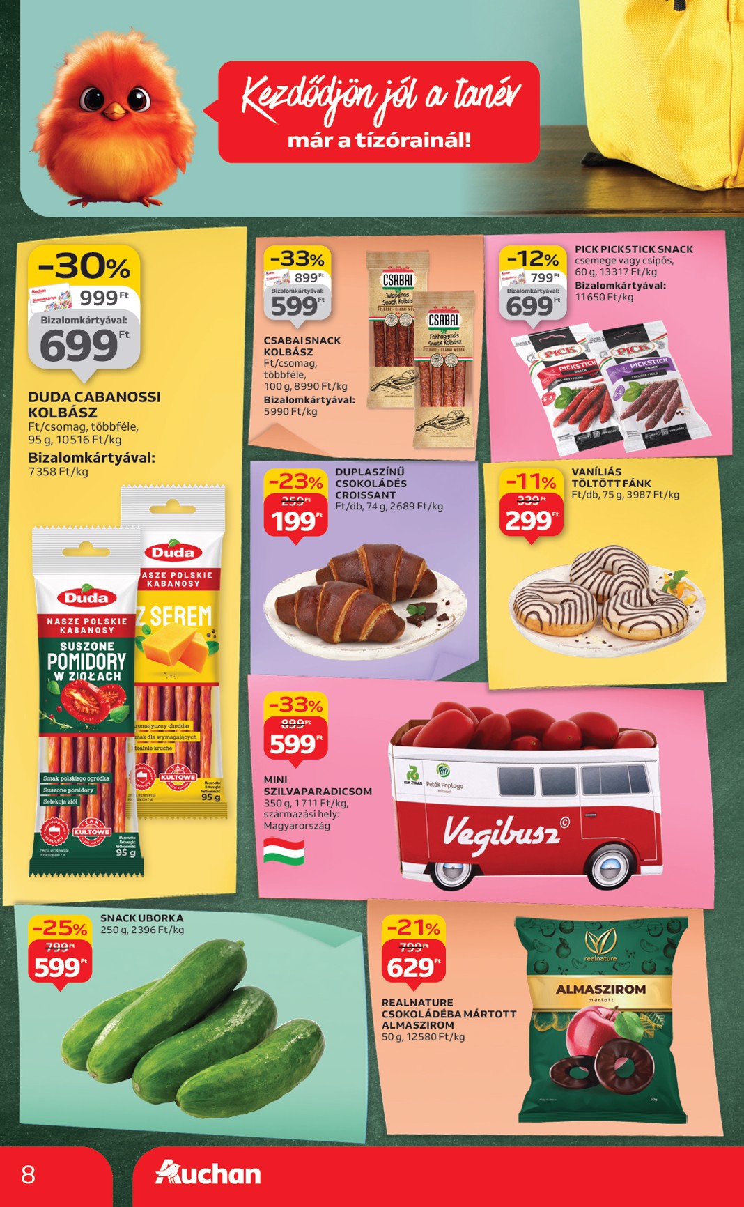 auchan - Auchan Hipermarket akciós újság, érvényes 09.04. - 09.10. - page: 8