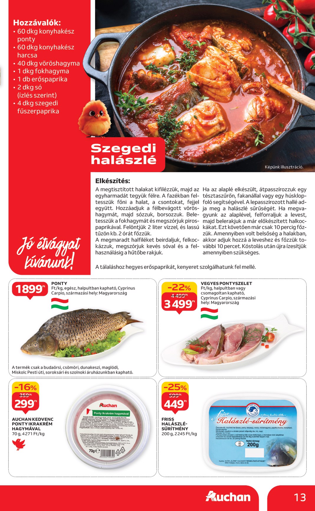auchan - Auchan Hipermarket akciós újság, érvényes 09.04. - 09.10. - page: 13
