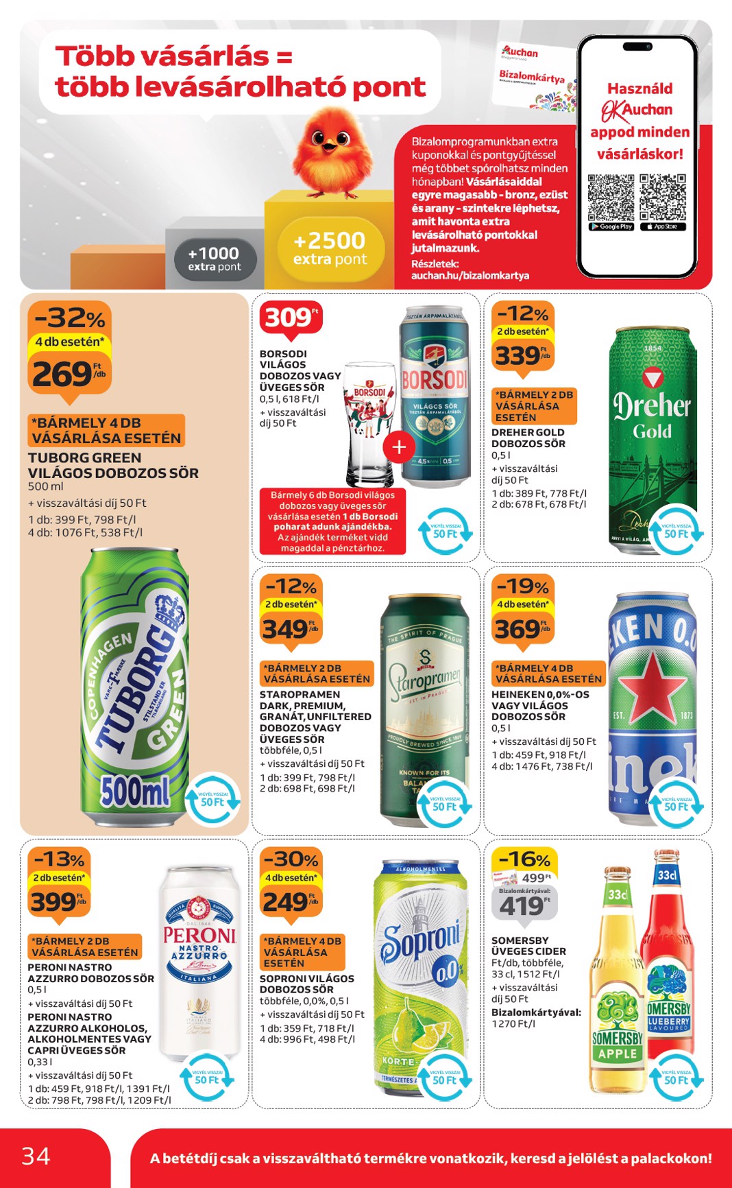 auchan - Auchan Hipermarket akciós újság, érvényes 09.04. - 09.10. - page: 34