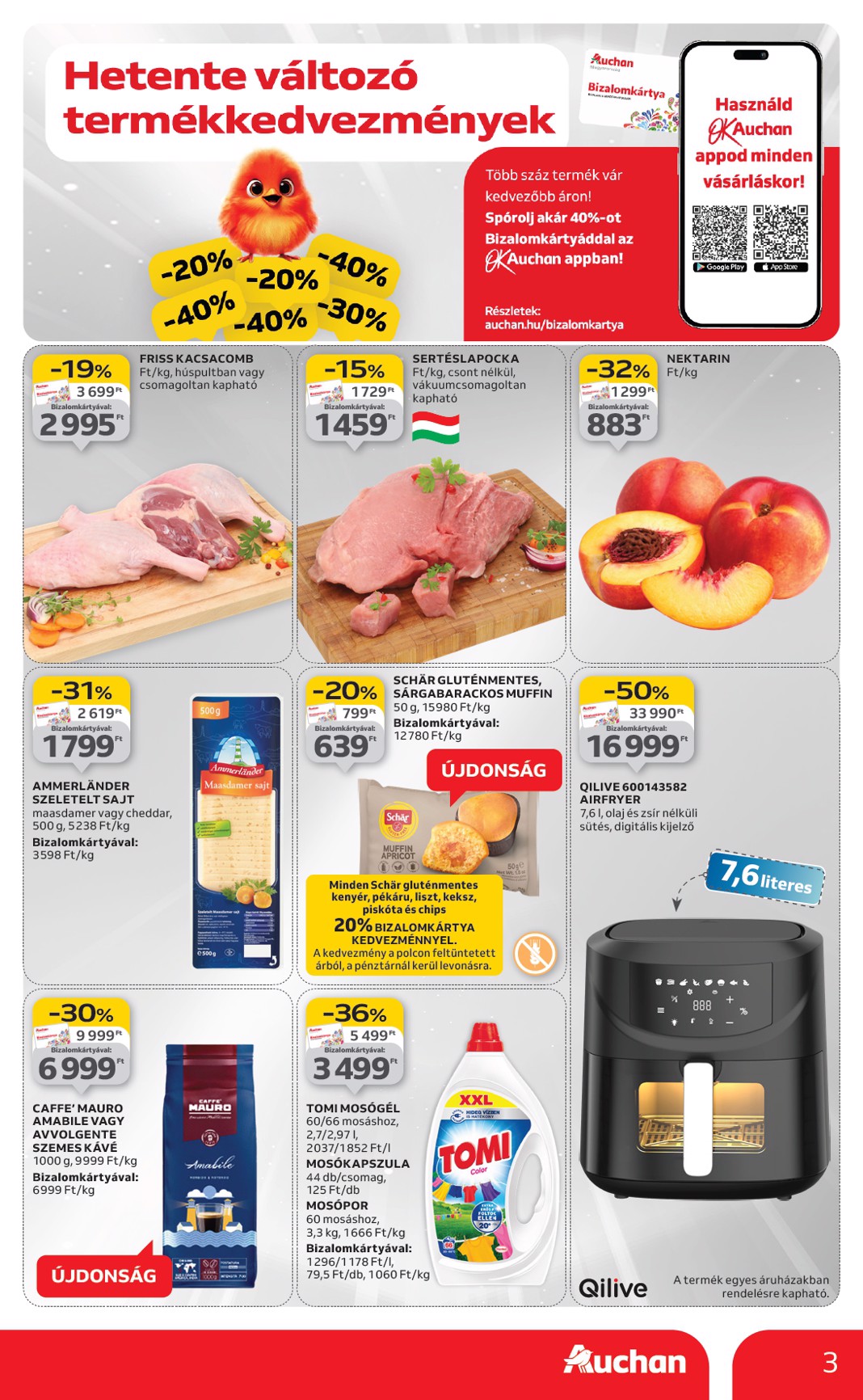 auchan - Auchan Hipermarket akciós újság, érvényes 09.04. - 09.10. - page: 3