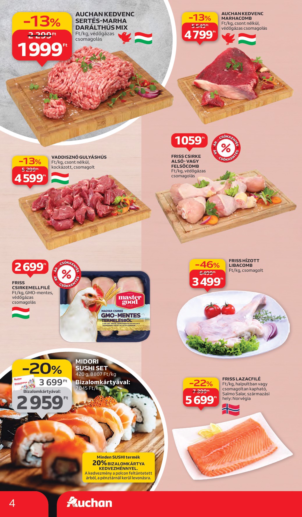 auchan - Auchan Hipermarket akciós újság, érvényes 09.11. - 09.17. - page: 4 auchan - Auchan Hipermarket akciós újság, érvényes 09.11. - 09.17. - page: 4