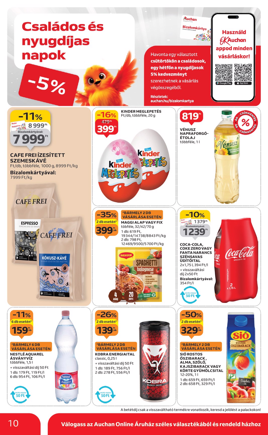 auchan - Auchan szupermarket akciós újság, érvényes 09.11. - 09.17. - page: 10