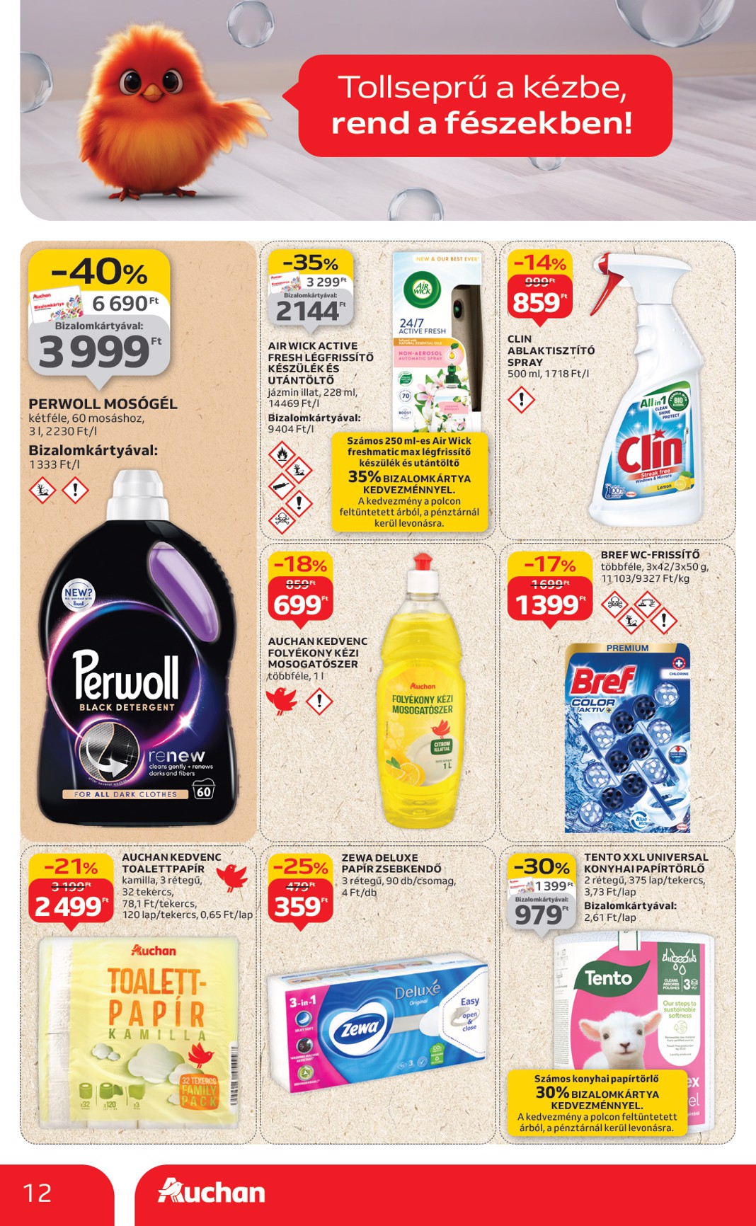 auchan - Auchan szupermarket akciós újság, érvényes 09.11. - 09.17. - page: 12
