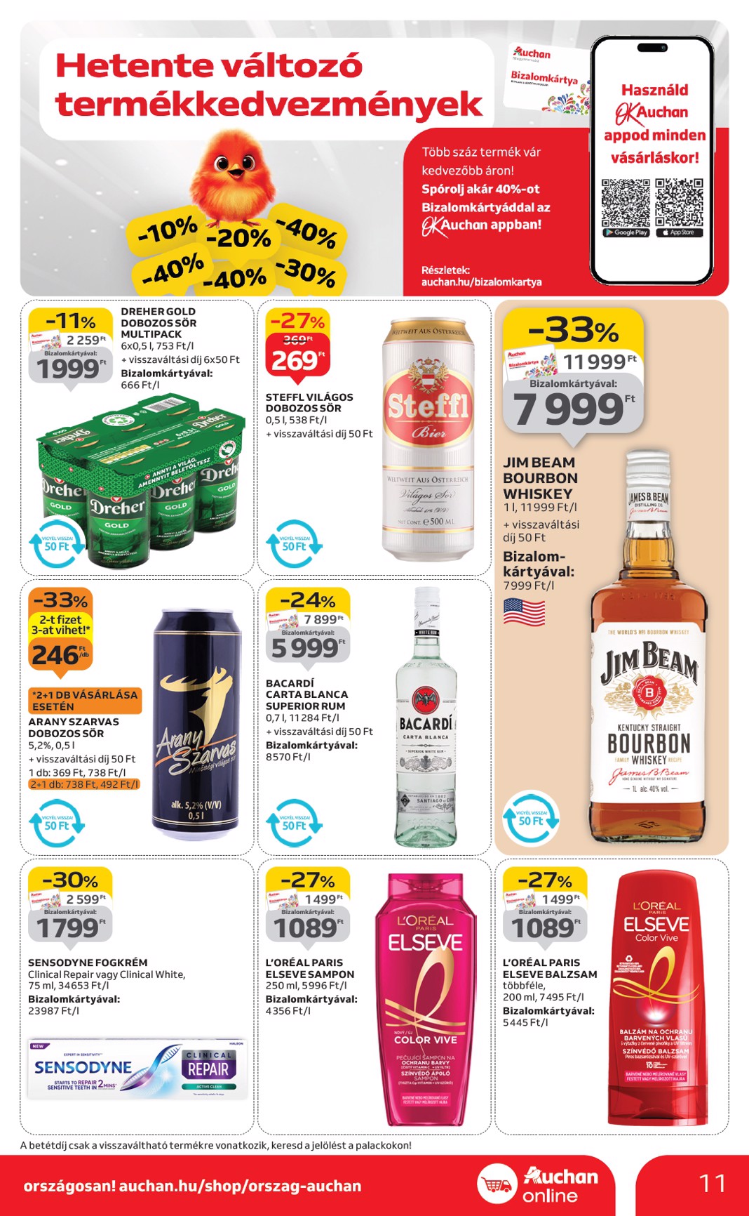 auchan - Auchan szupermarket akciós újság, érvényes 09.11. - 09.17. - page: 11