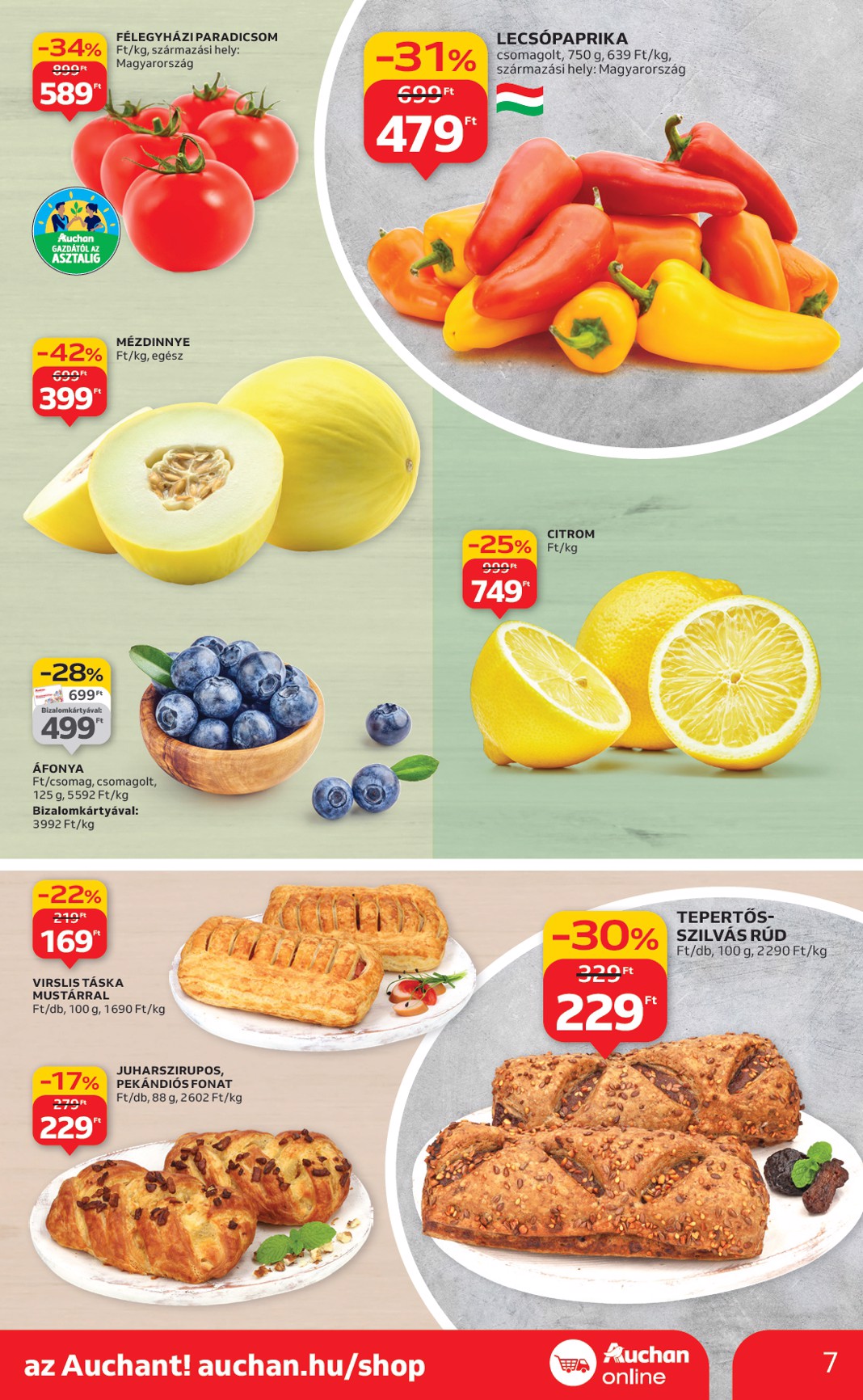 auchan - Auchan szupermarket akciós újság, érvényes 09.11. - 09.17. - page: 7