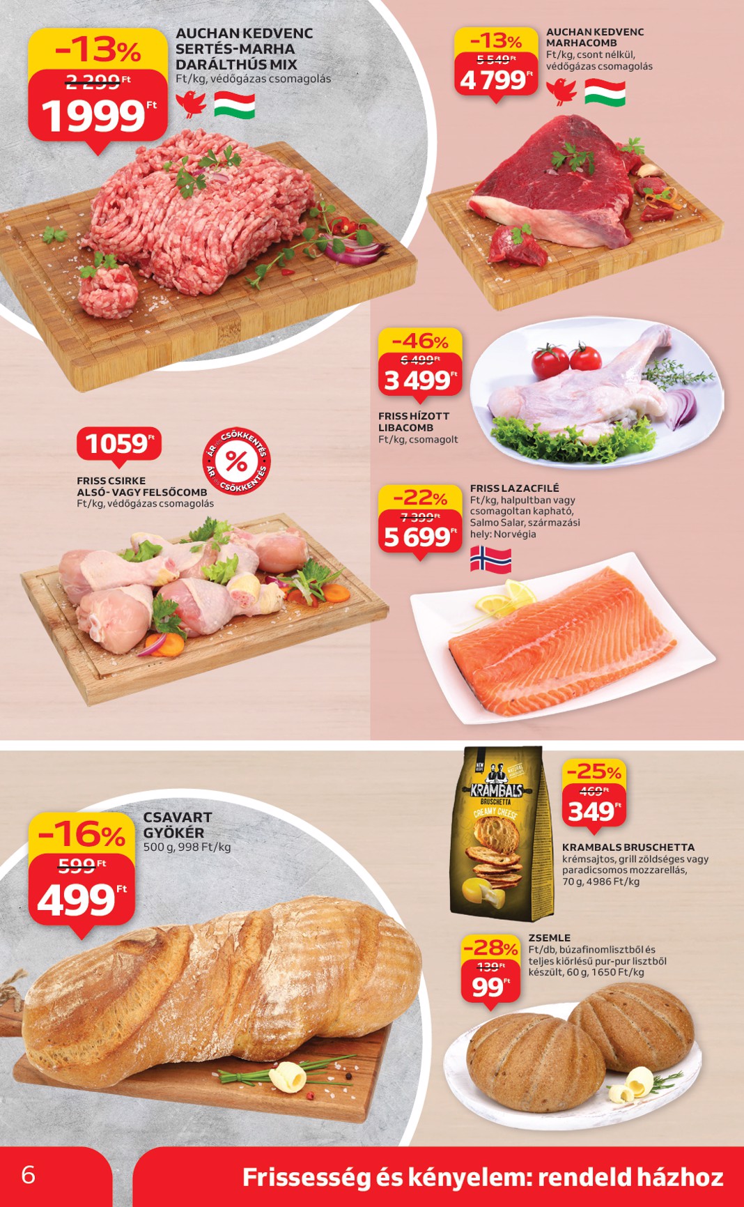 auchan - Auchan szupermarket akciós újság, érvényes 09.11. - 09.17. - page: 6