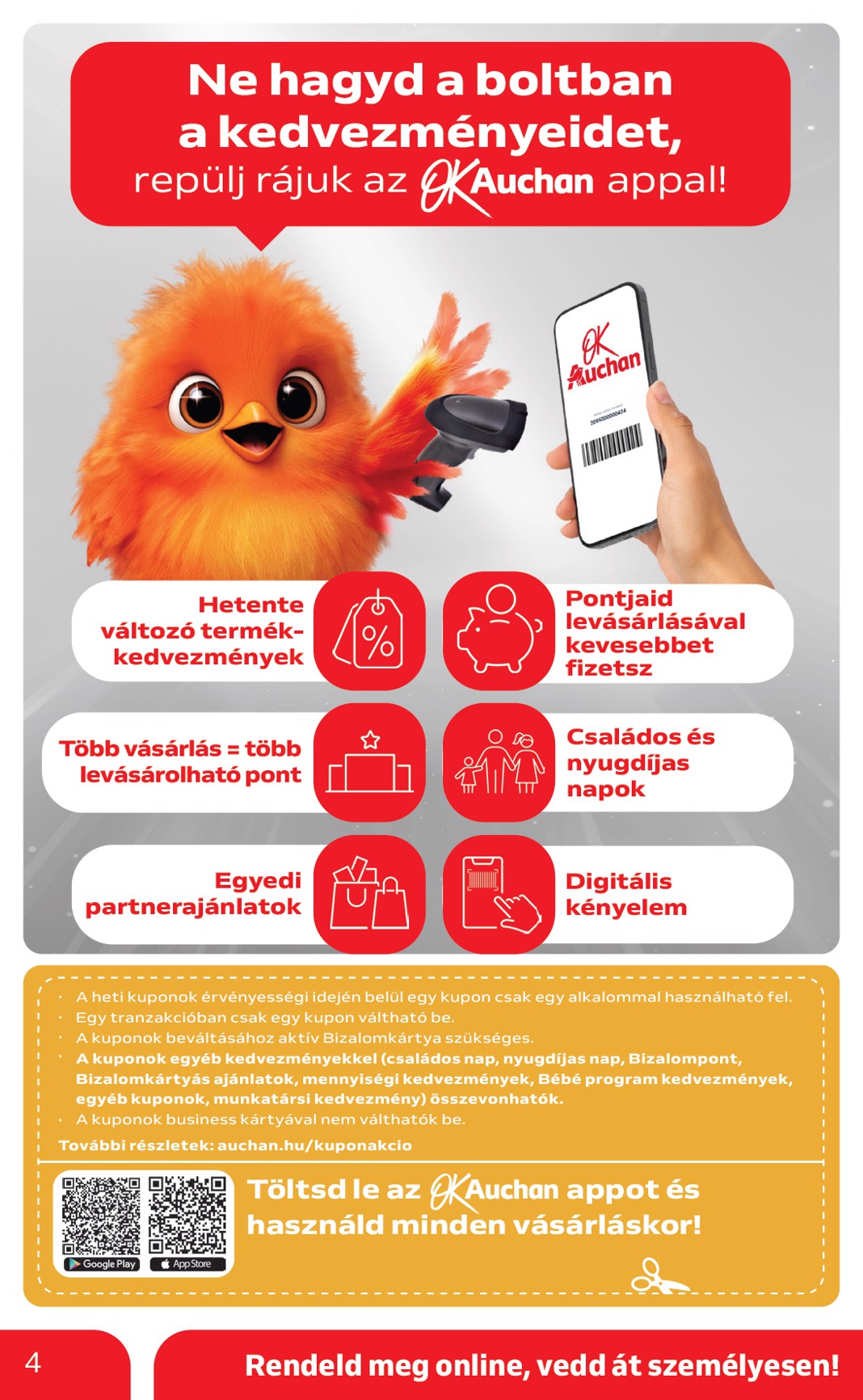 auchan - Auchan szupermarket akciós újság, érvényes 09.11. - 09.17. - page: 4