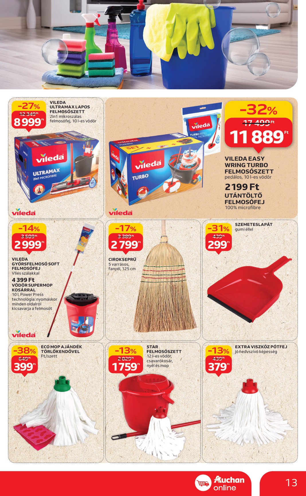 auchan - Auchan szupermarket akciós újság, érvényes 09.11. - 09.17. - page: 13