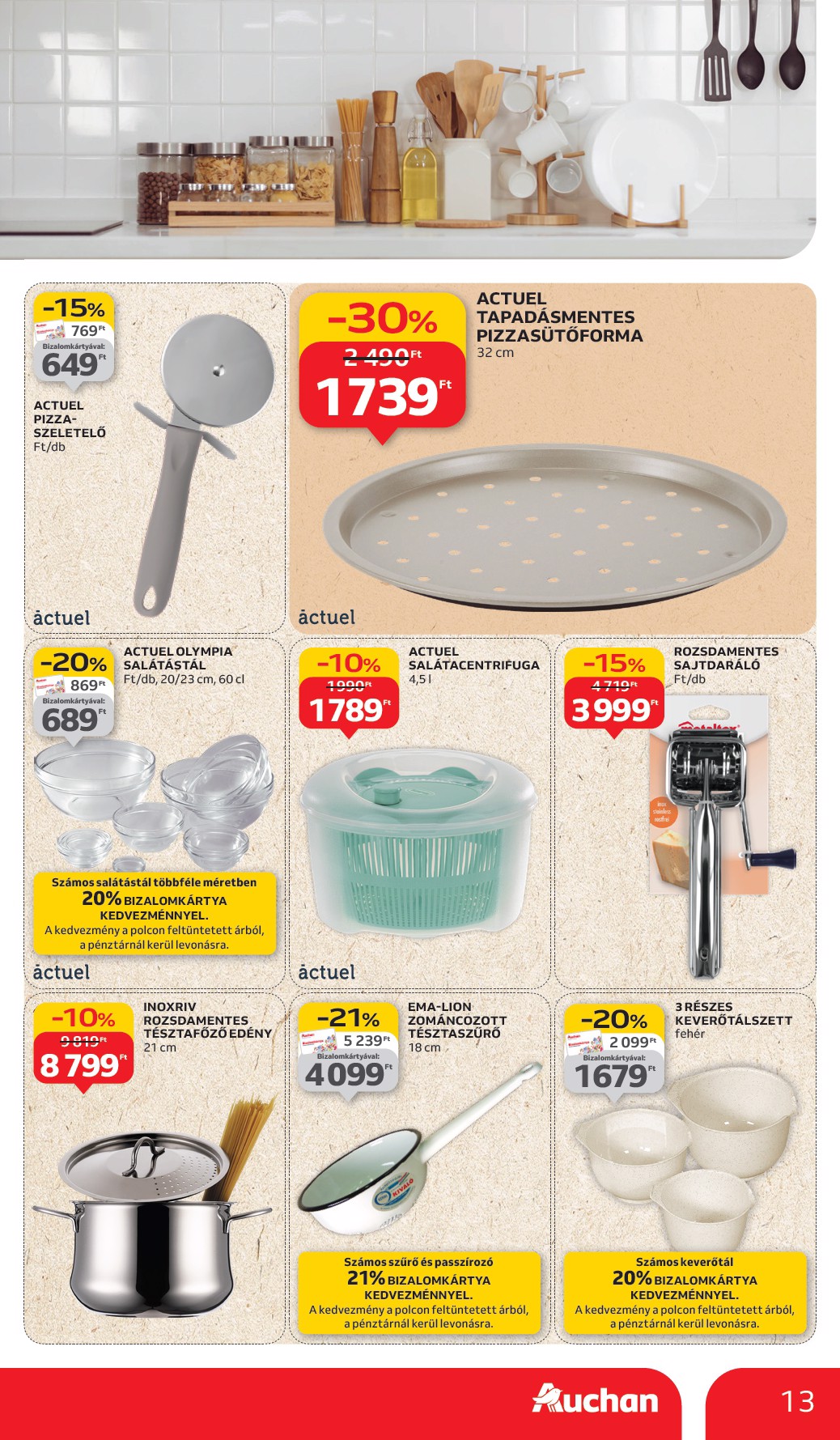 auchan - Auchan - Hipermarket nemzetközi konyha ajánlataink akciós újság, érvényes 09.11. - 09.24. - page: 13